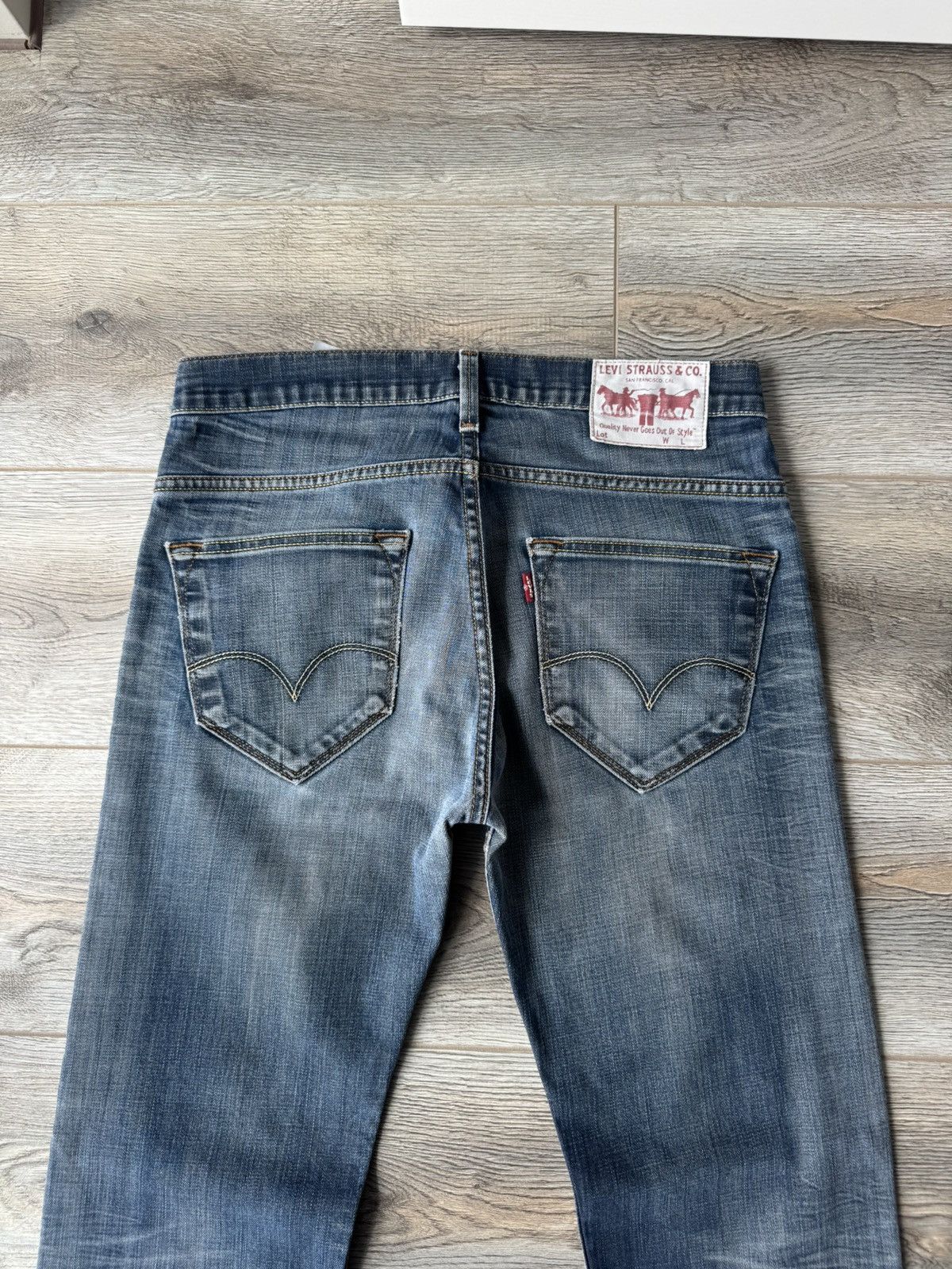 Levi's Vintage 90s Levis Two Horse Patch Men's Blue Jeans Size US 30 / EU 46 - 2 Thumbnail