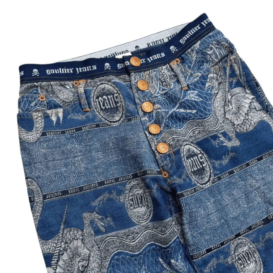 Jean Paul Gaultier Jean Paul Gaultier Dragon Tattoo Pants FW 95 Size US 28 / EU 44 - 9 Thumbnail