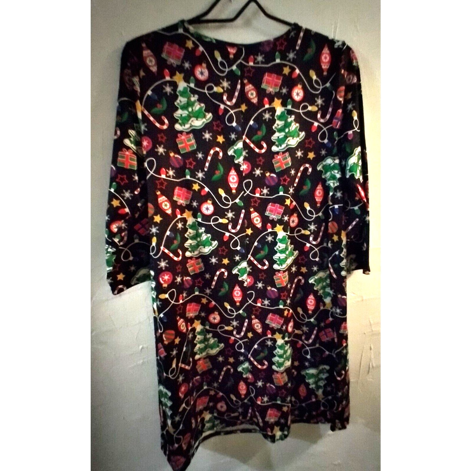 The Unbranded Brand Dress Works Ladies Christmas Tree M Novelty Shift Dress Size M / US 6-8 / IT 42-44 - 2 Thumbnail