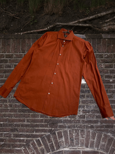Hugo Boss × Vintage Vintage Hugo Boss Long Sleeve Embroidered Logo Shirt Size US M / EU 48-50 / 2 - 1 Thumbnail