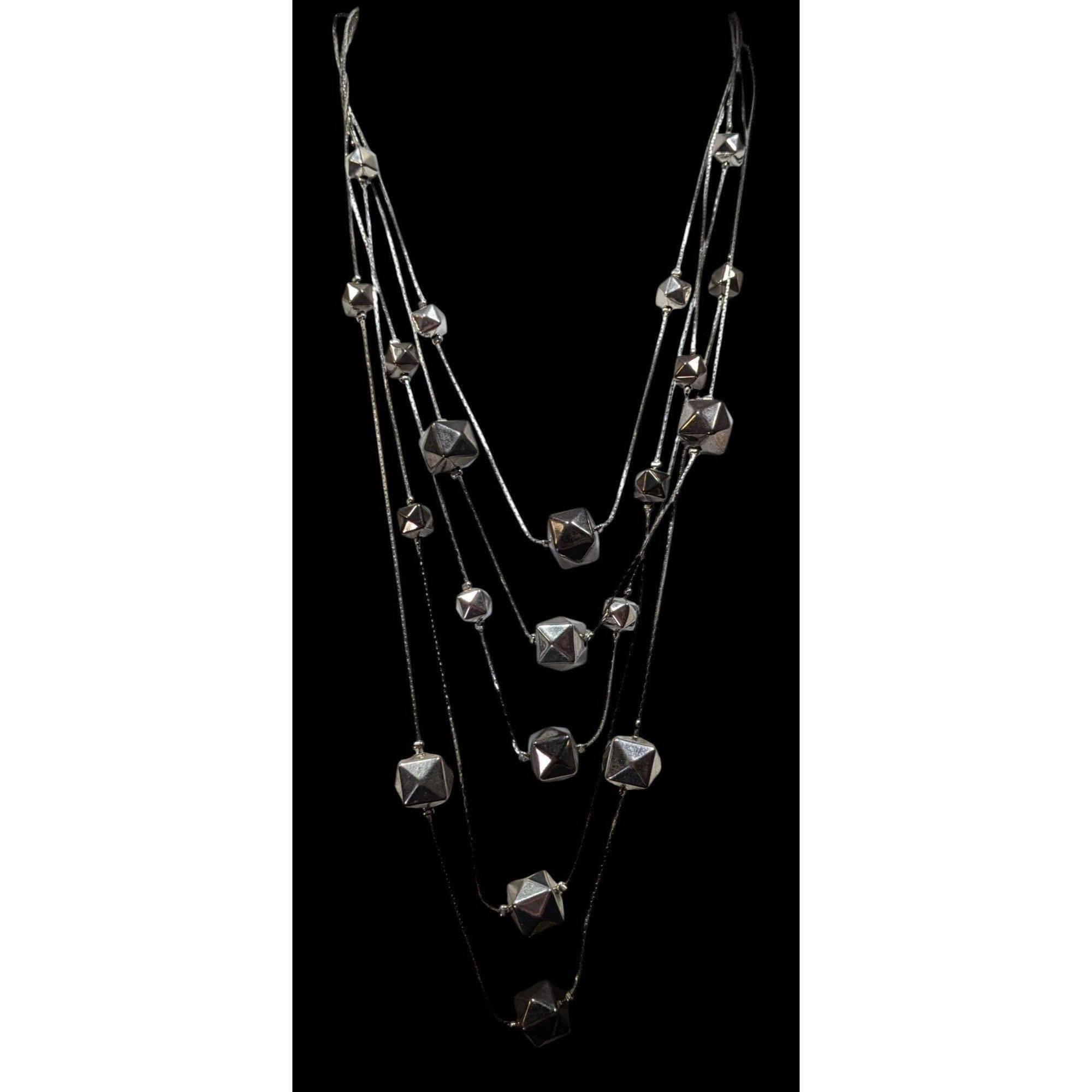 Other Ali-Khan New York Modern Layered Geometric Beaded Metallic N Size ONE SIZE - 4 Thumbnail