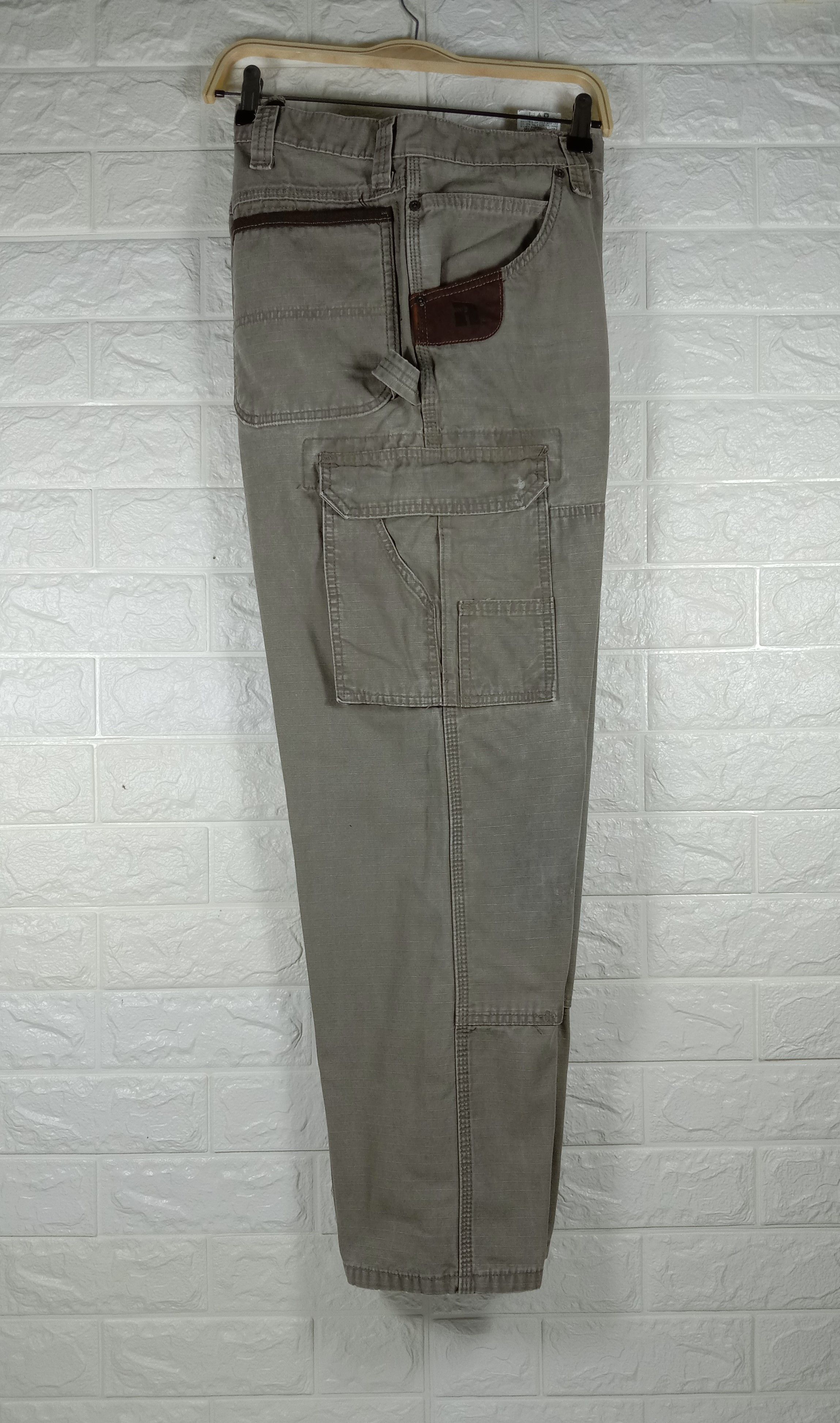 Wrangler Vintage Wrangler Rigg Carpenters Double Knee Cargo Jeans Size US 35 - 9 Thumbnail