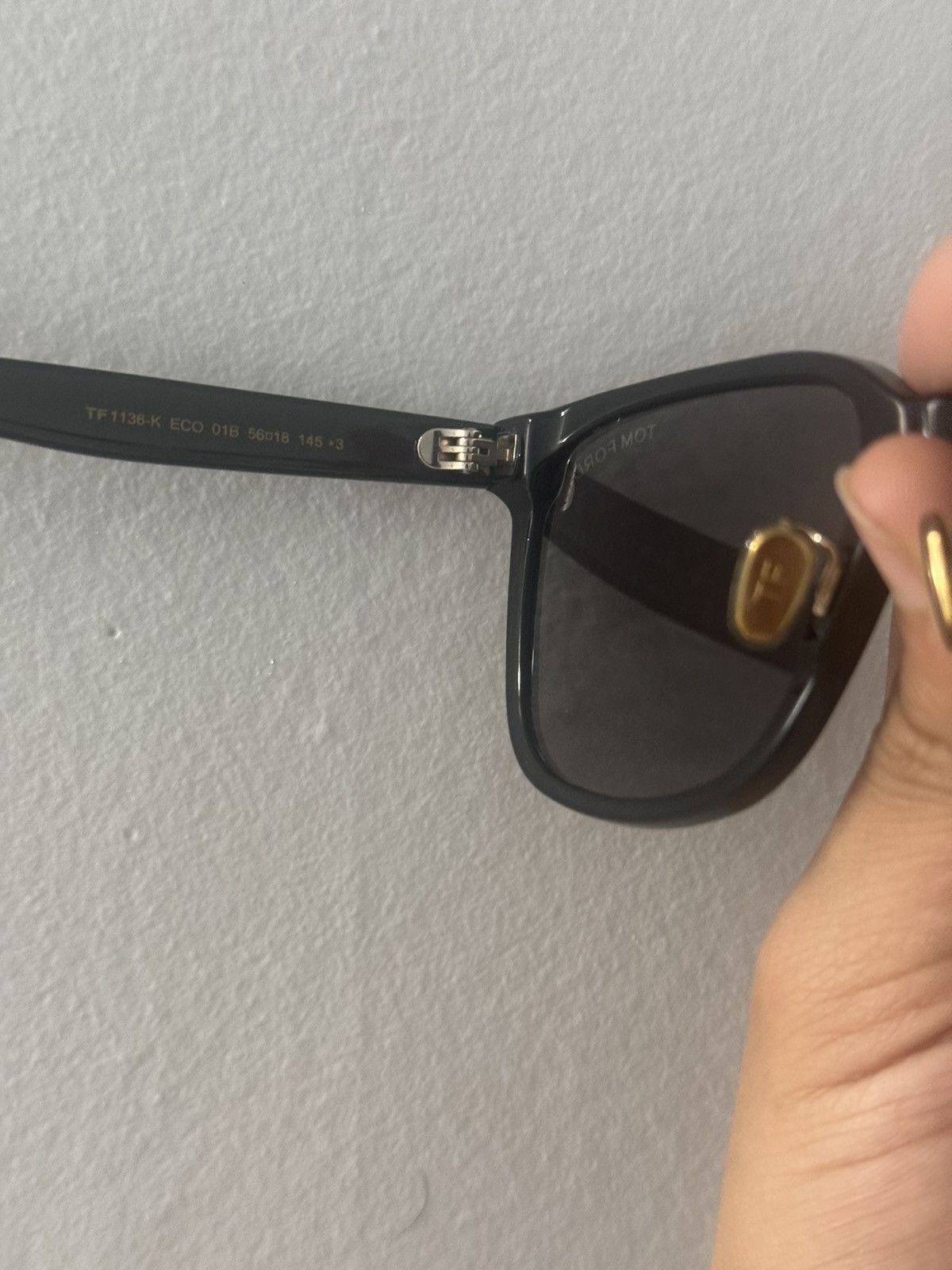 Tom Ford Tom Ford Black/ Smoke lens Sun Glasses (TF1136K) Size ONE SIZE - 2 Thumbnail