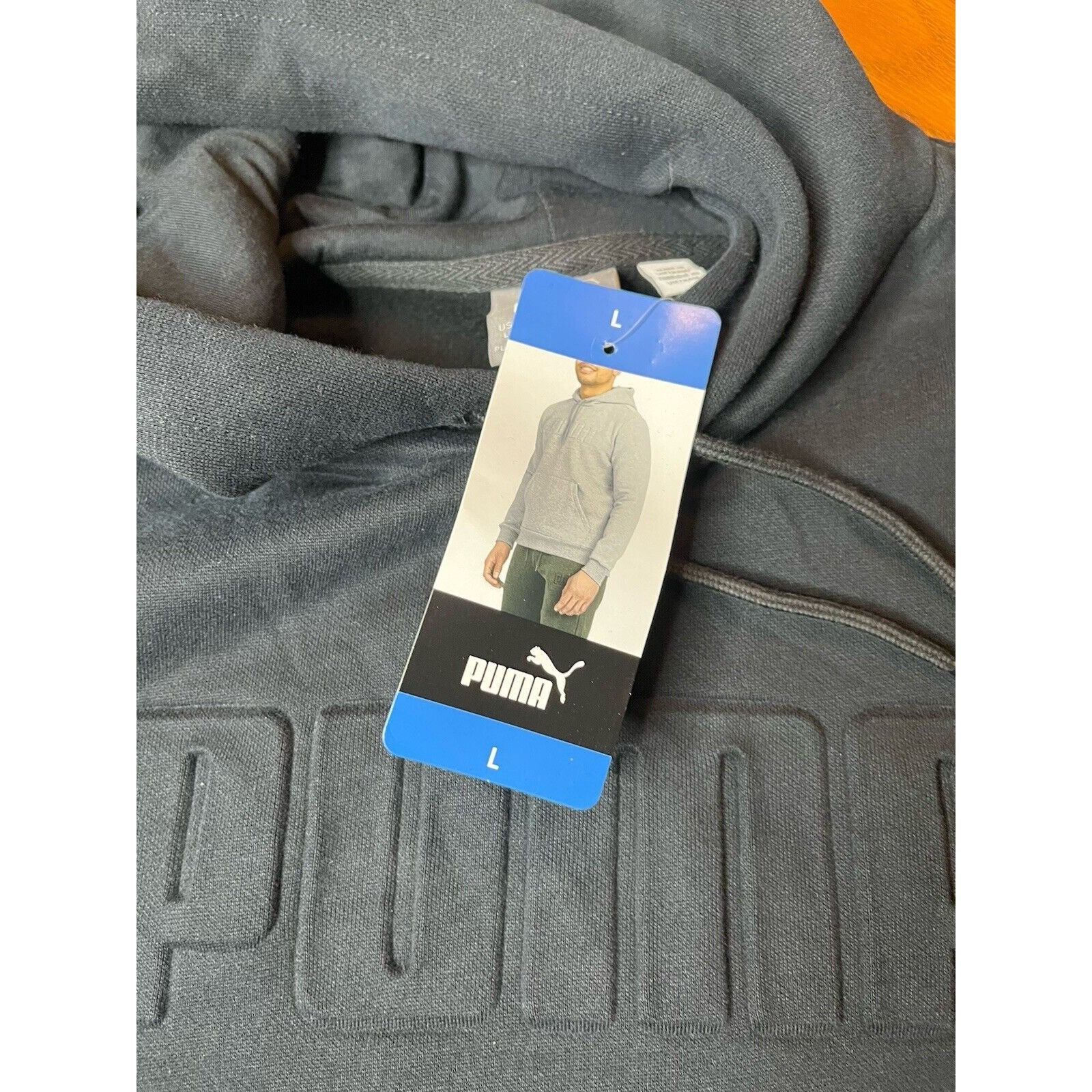 Puma mens puma hoodie size large black new pullover fleece Size US L / EU 52-54 / 3 - 3 Thumbnail