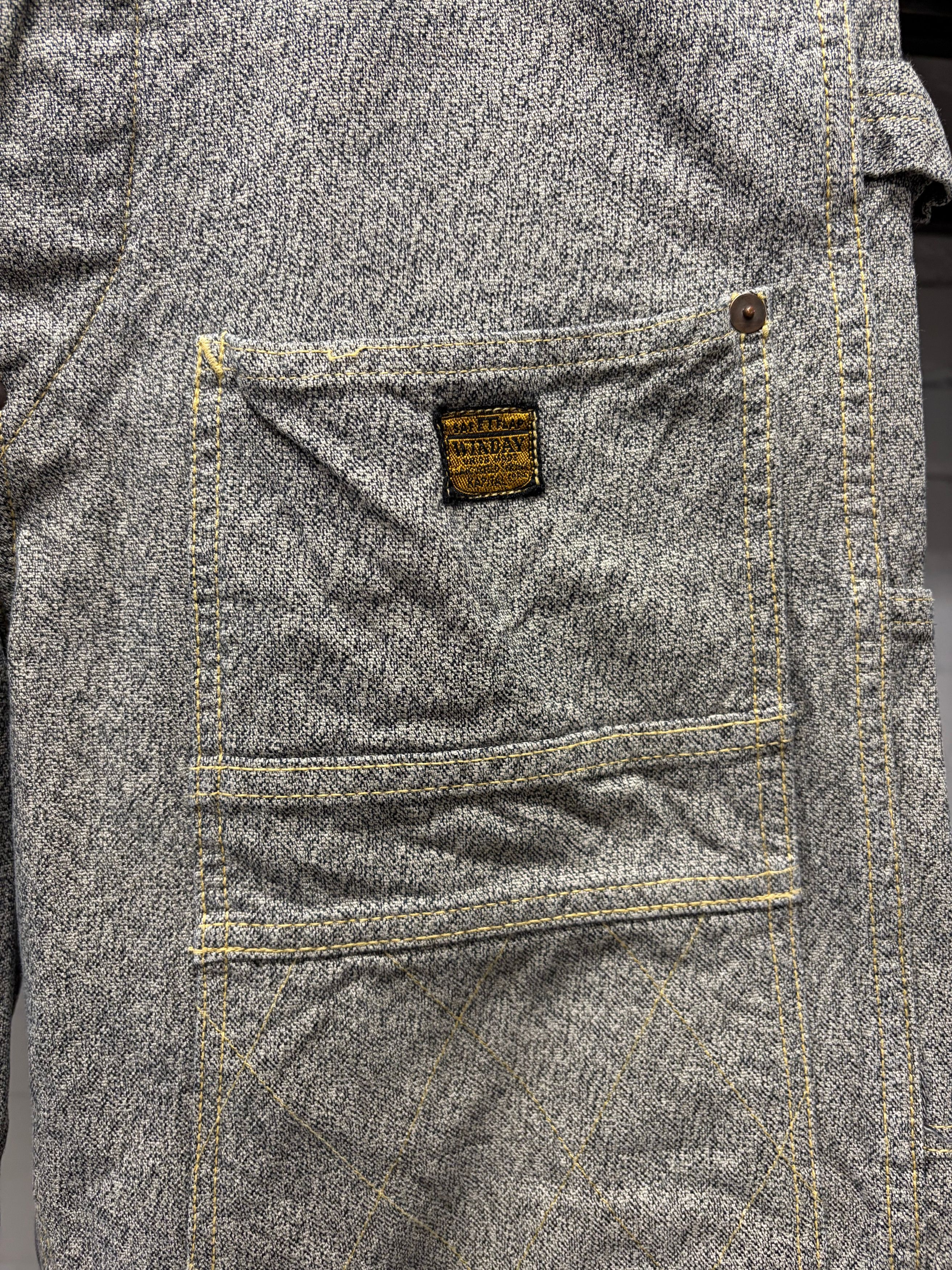 Kapital Kapital ‘Lumbar’ Double Knee Pinstripe Carpenter Denim Size US 28 / EU 44 - 2 Thumbnail