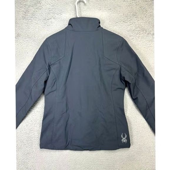 Spyder Spyder Jacket Womens 12 Grey Softshell Fleece Lined Full Zip Activewear Pockets Mens Womens Girls Girls Size XL / US 12-14 / IT 48-50 - 3 Thumbnail