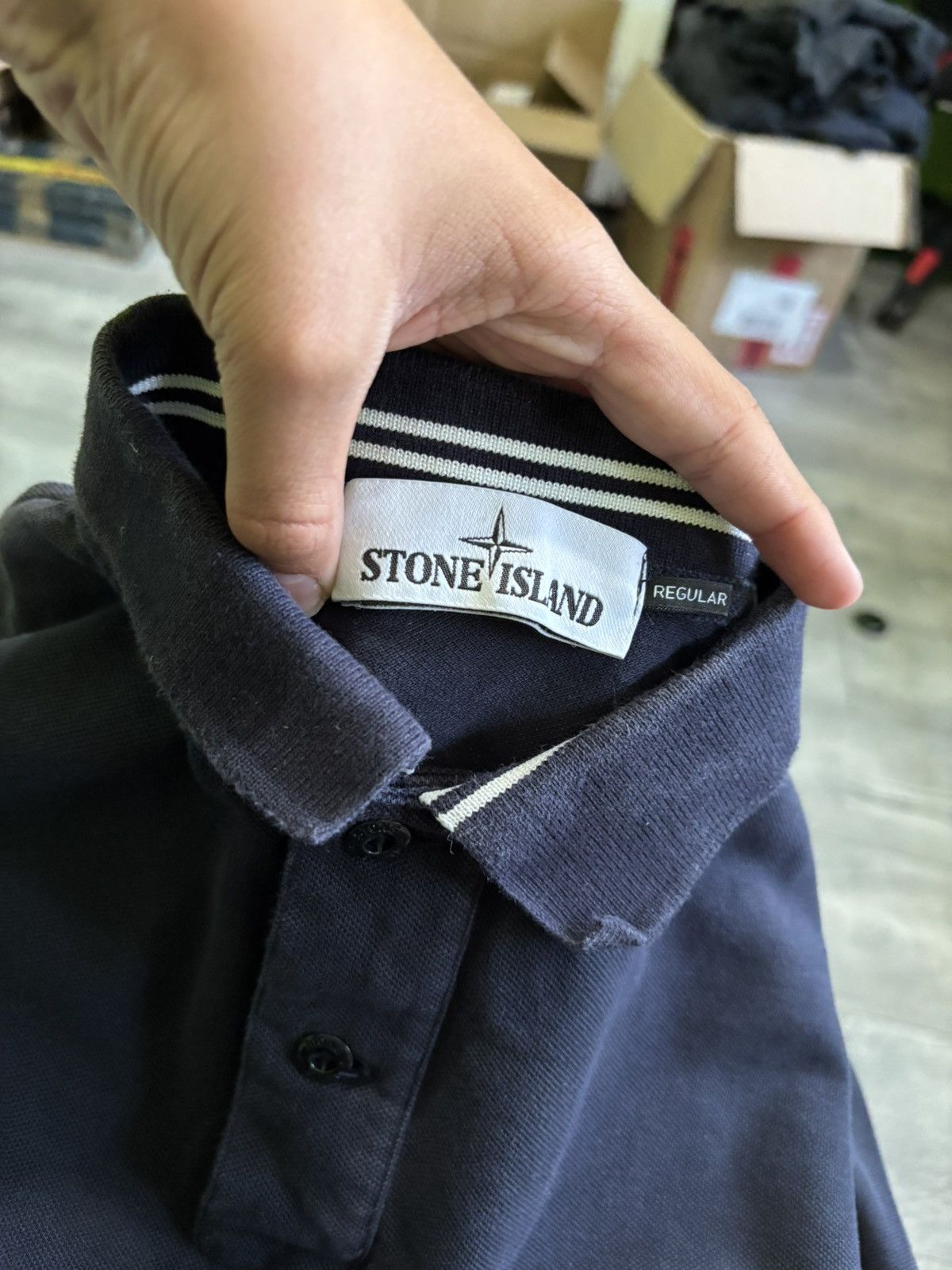 Stone Island Longslevve Polo Stone Island Patch Casual Size US L / EU 52-54 / 3 - 5 Thumbnail