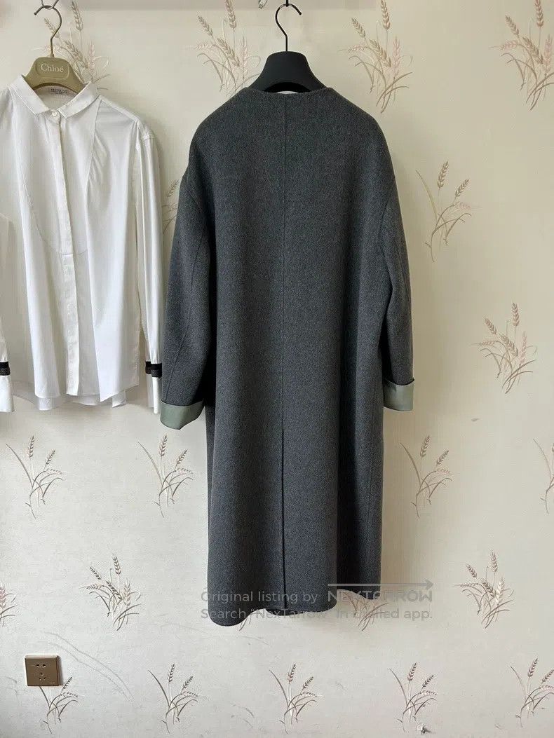 The Row The Row High-end deep gray double-faced cashmere one-butto Size M / US 6-8 / IT 42-44 - 3 Thumbnail