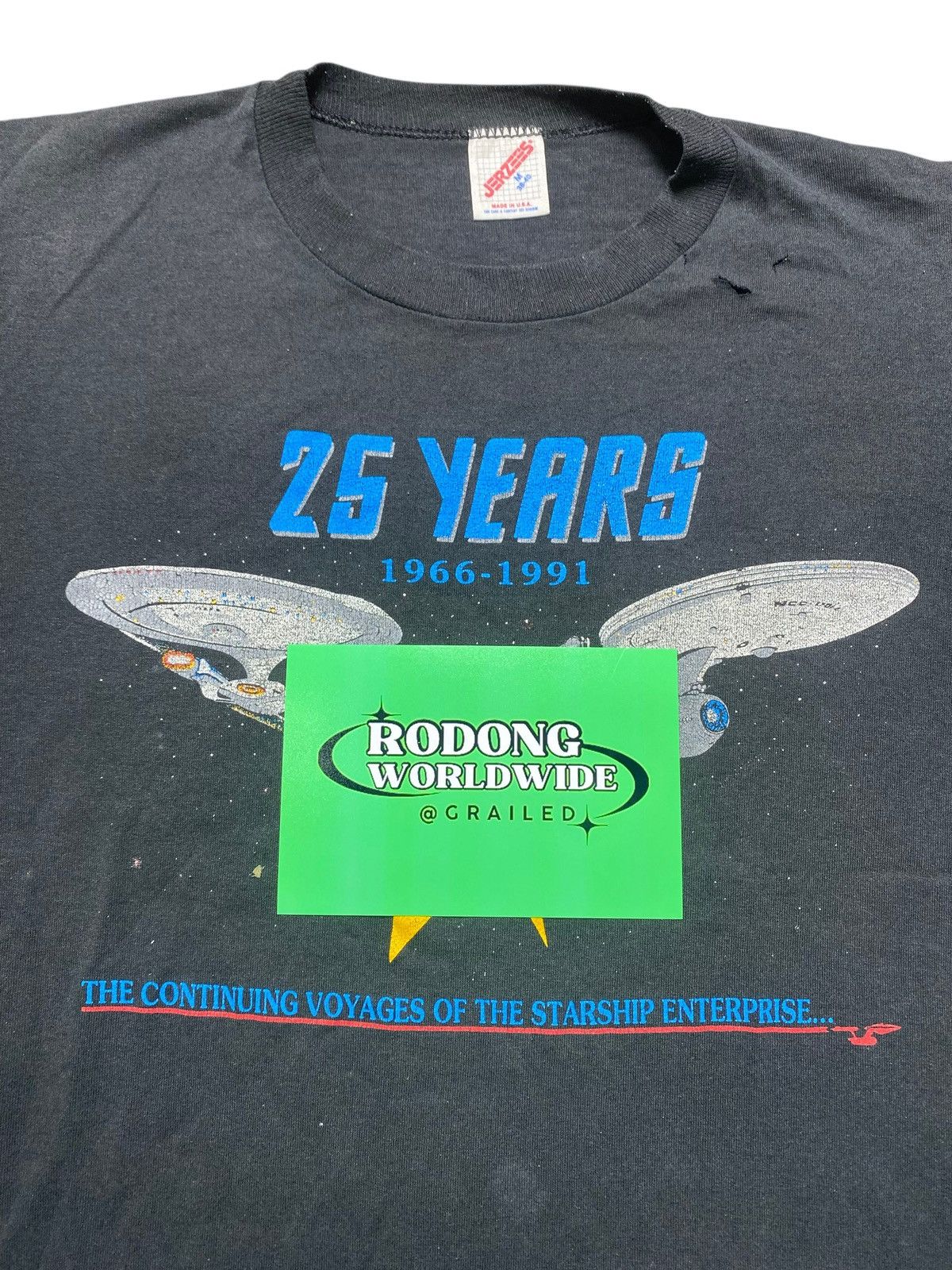 Vintage VINTAGE JERZEES STAR TREK 25 YEARS 1966-1991 TSHIRT Size US M / EU 48-50 / 2 - 3 Thumbnail