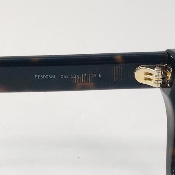 Fendi New- 💯 - Authentic FENDI FE50038I 052 Brown Havana eyeglass Size ONE SIZE - 4 Thumbnail