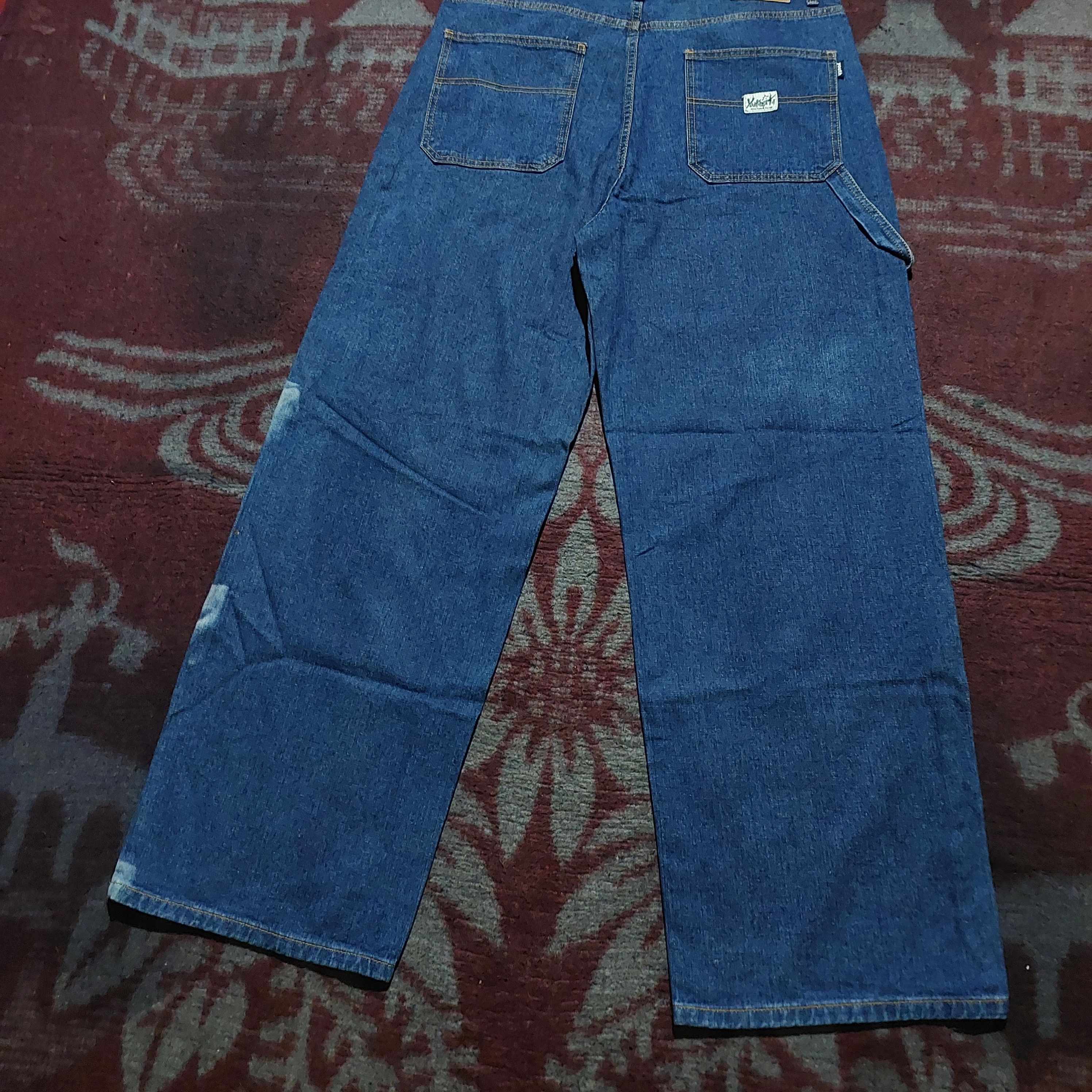 Marithe + Francois Girbaud Rey mysterio artwork printed carpenter denim Size US 35 - 8 Thumbnail