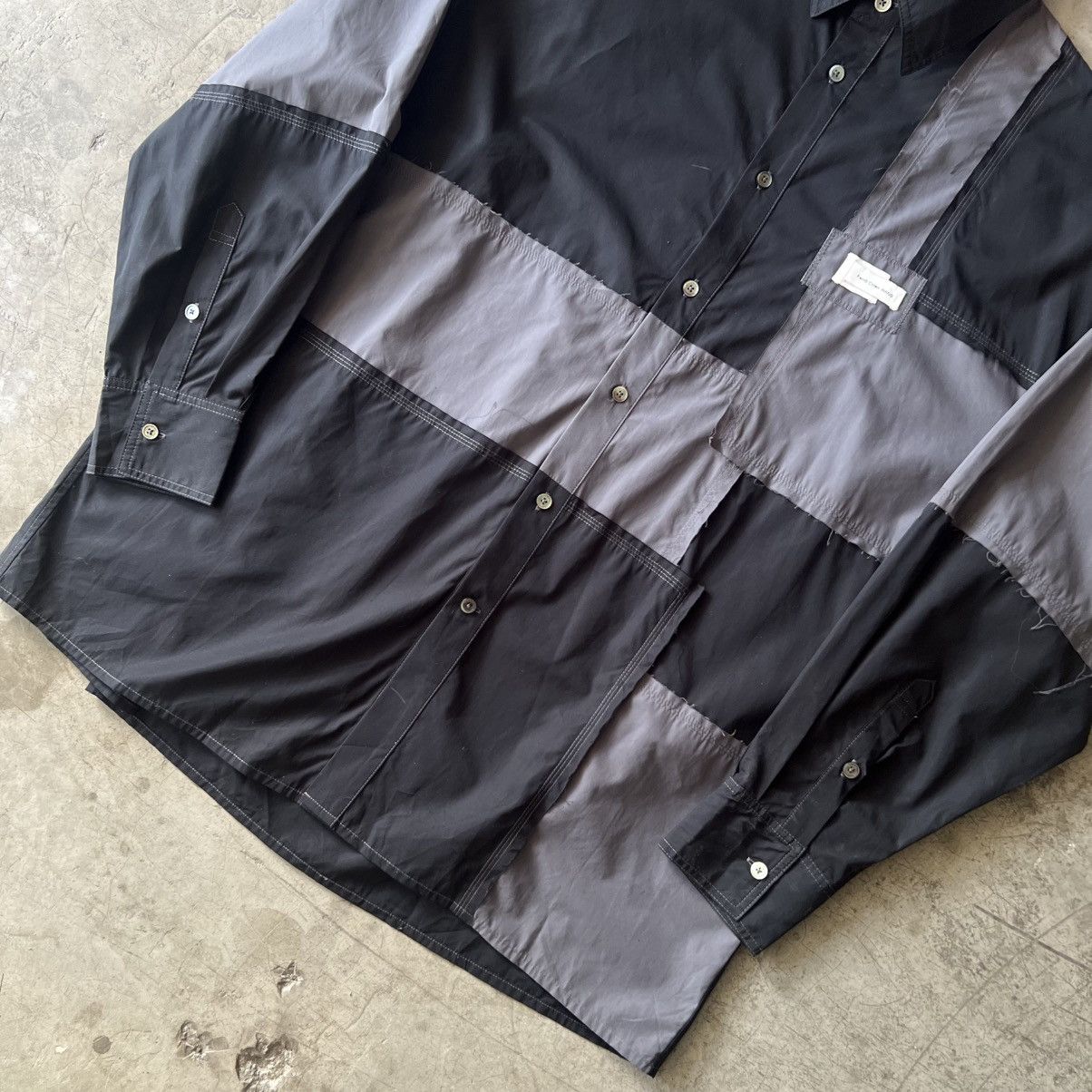 Feng Chen Wang Feng Cheng Wang - Deconstructed Patchwork Shirt Size US L / EU 52-54 / 3 - 7 Thumbnail