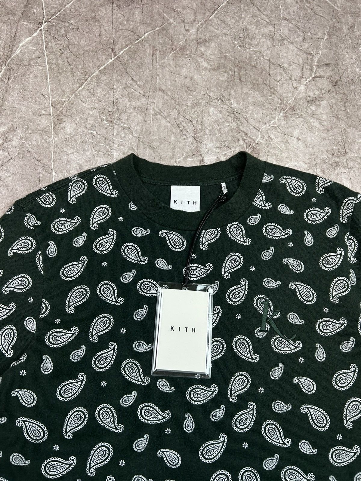 Kith Kith Paisley Heavy Mei T-shirt Forest Green Size US M / EU 48-50 / 2 - 3 Thumbnail