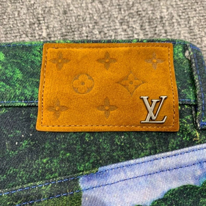 Louis Vuitton Louis Vuitton 22 SS Snow Mountain Landscape Pattern Jeans Size US 30 / EU 46 - 8 Thumbnail