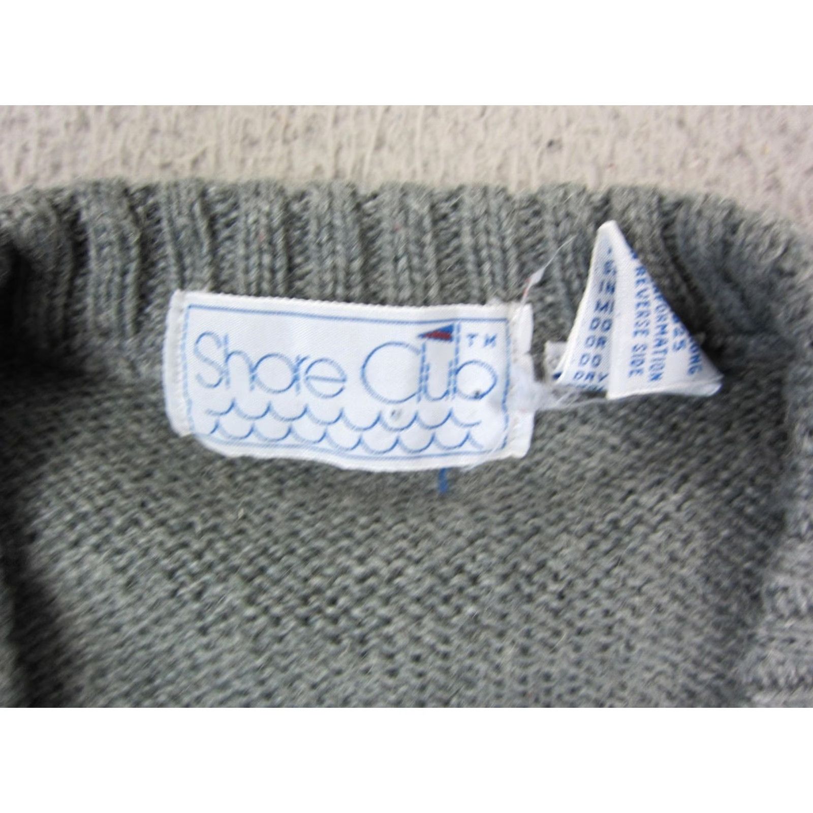 Vintage VINTAGE Shore Club Vest Sweater Mens L Gray Wool Blend V-Neck Knit 80s Size US L / EU 52-54 / 3 - 4 Thumbnail