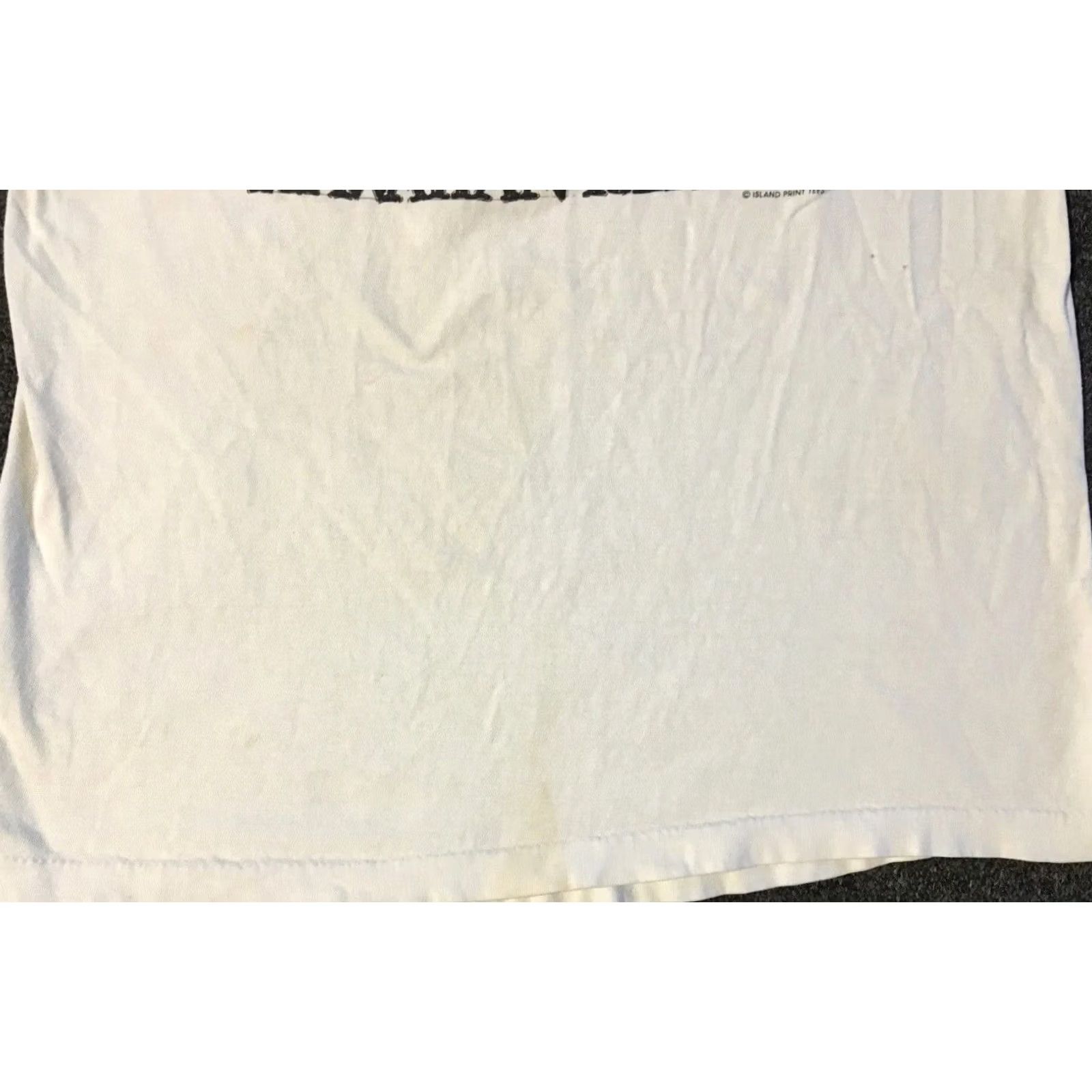 Vintage VINTAGE Hawaii Islands Faded Distress Shirt S White 80s 90s Surf Beach Grunge Art Ocean Ocean Pacific Band: Single Stitch Mens Tee Size US S / EU 44-46 / 1 - 4 Thumbnail