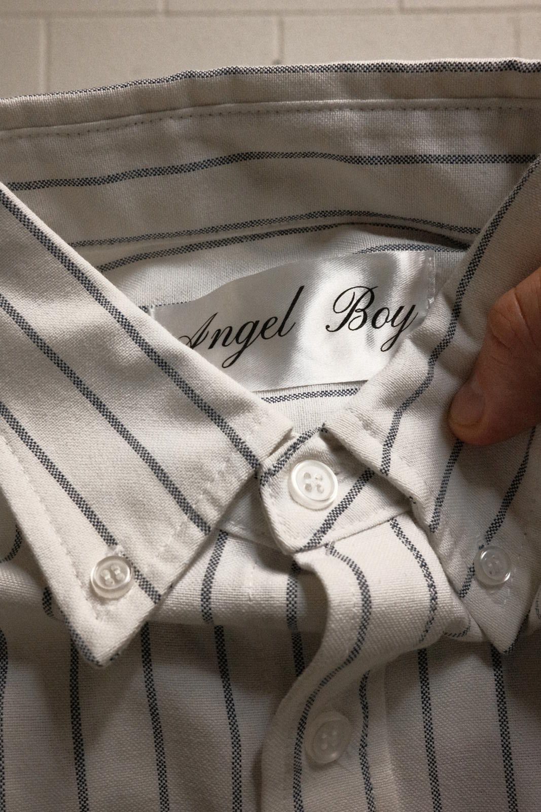 Other Angel Boy XS White and Black Striped Button-Up Shirt Size US XS / EU 42 / 0 - 3 Thumbnail