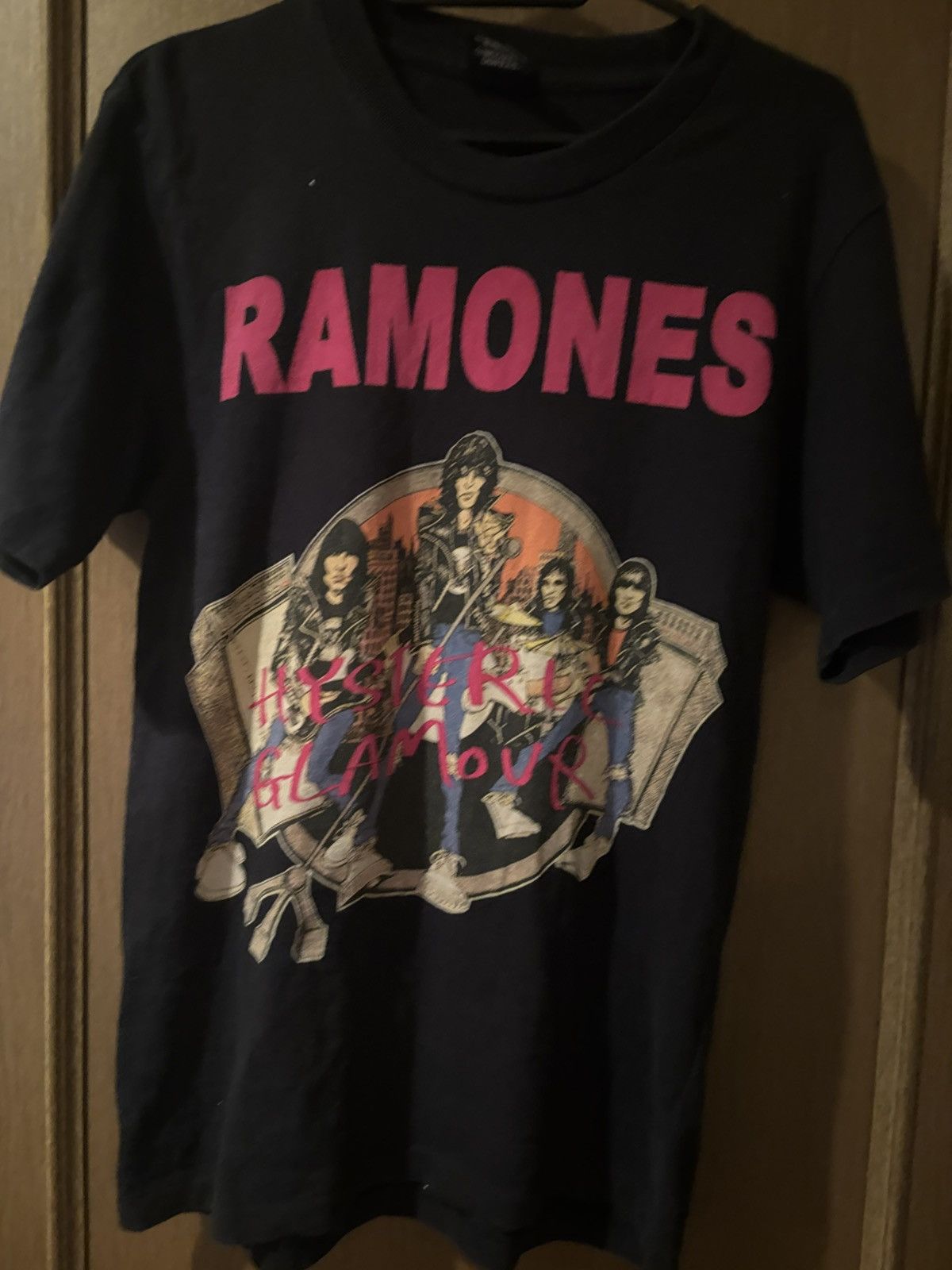 Hysteric Glamour Rare Hysteric Glamour × Ramones Band Tee Black Vintage Japan Size M / US 6-8 / IT 42-44 - 1 Thumbnail