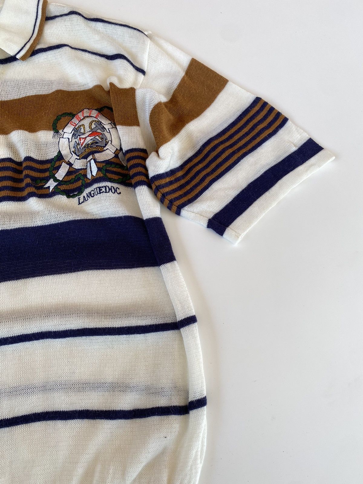 Japanese Brand Vintage Languedoc Knitwear Polo Shirt Size US M / EU 48-50 / 2 - 3 Thumbnail
