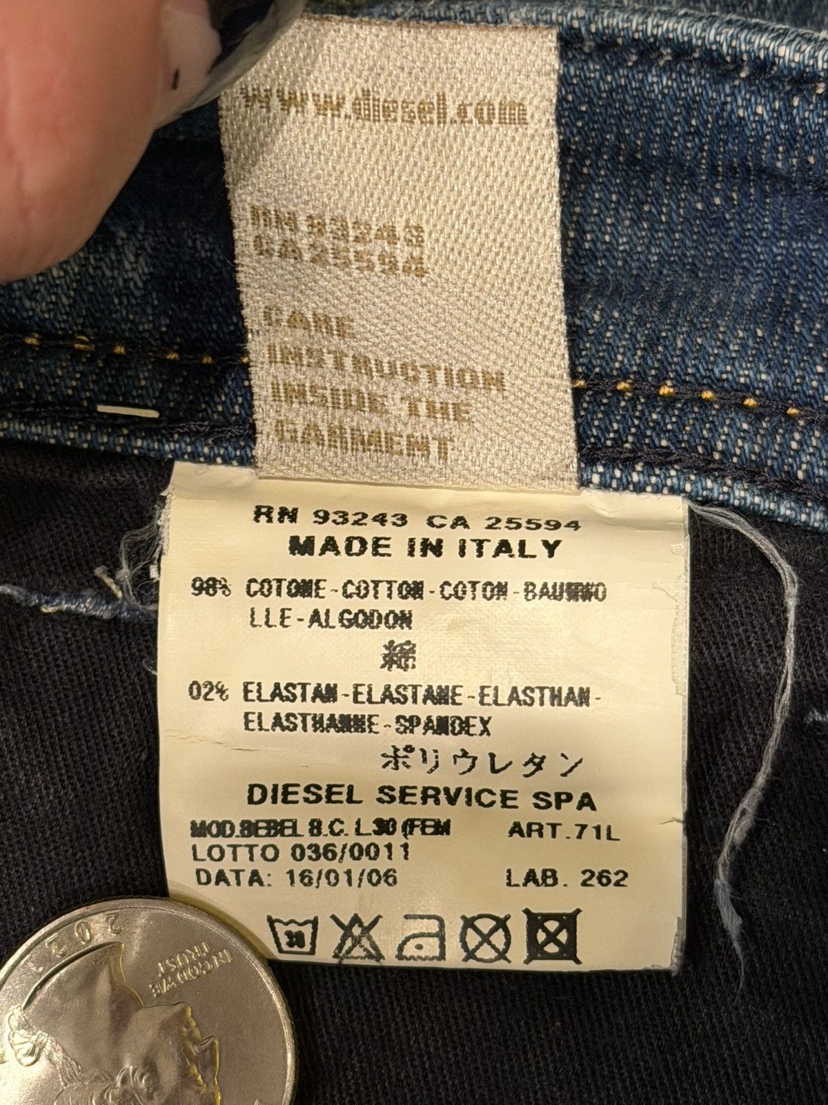 Diesel Y2k-2010’s diesel jeans Size 30" / US 8 / IT 44 - 5 Thumbnail
