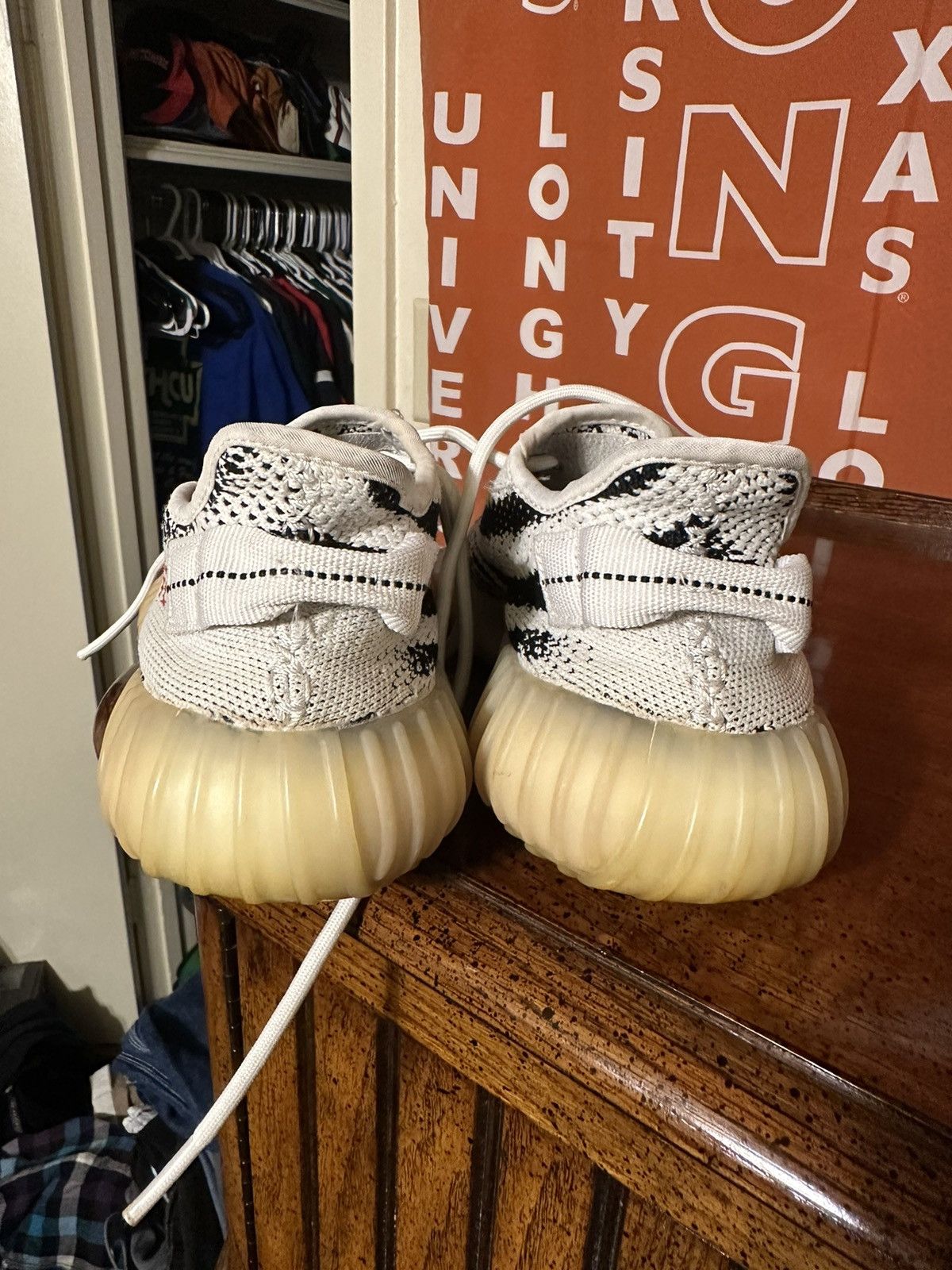 Adidas × Vintage × Yeezy Vintage Adidas Yeezy Boost 350 V2 “Zebra” 2017 size 6 Size US 6.5 / EU 39-40 - 5 Thumbnail