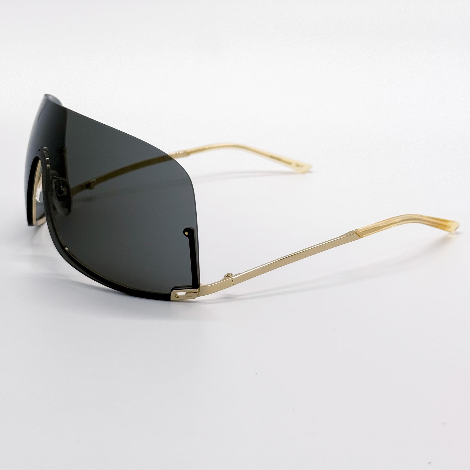 Gucci NEW GUCCI GG1560S 001 SHIELD GOLD UNISEX SUNGLASSES GUCCI Size ONE SIZE - 6 Thumbnail