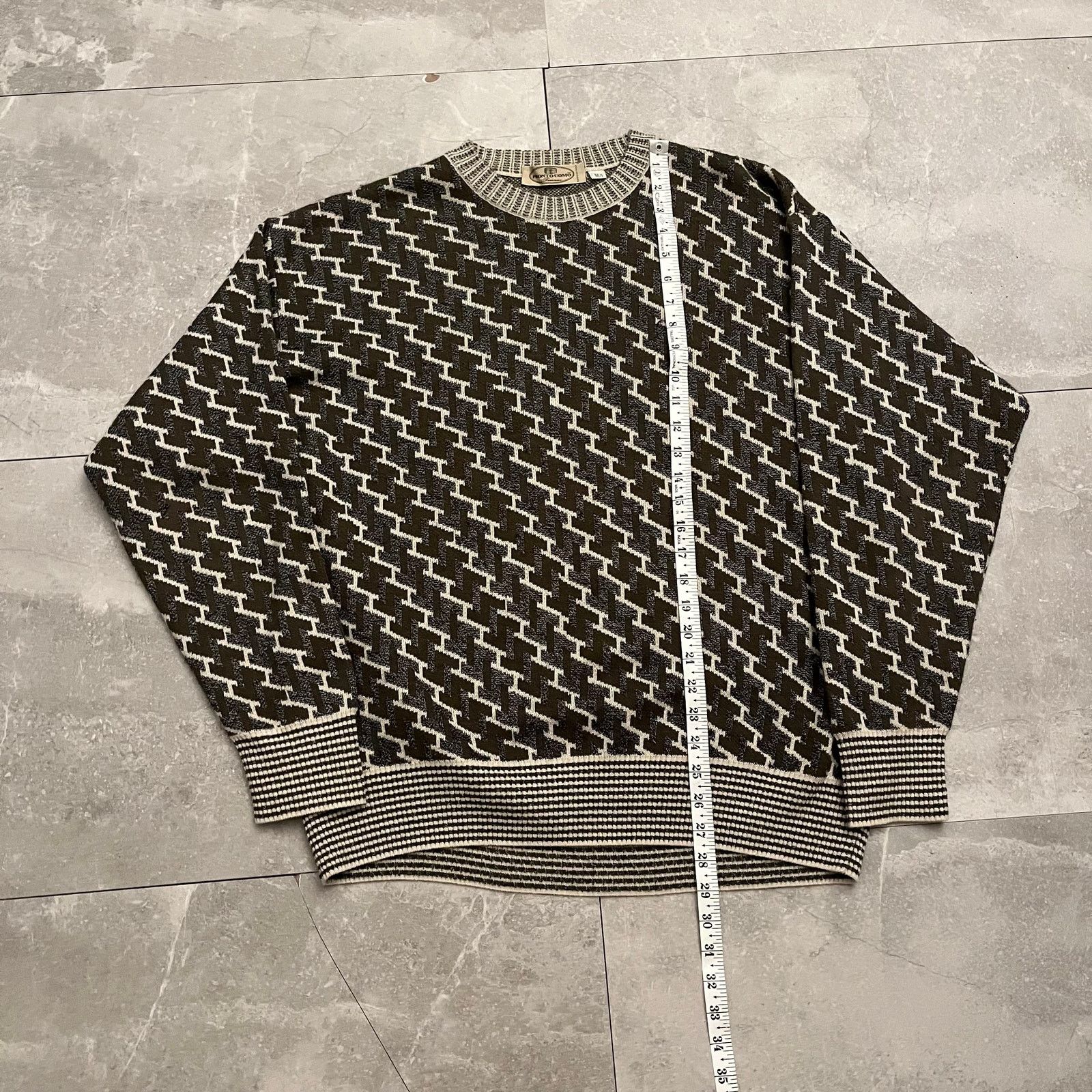 Pronto Uomo Vintage Pronto Uomo ] Knit Sweater – Made in Italy – 52 / L Size US L / EU 52-54 / 3 - 3 Thumbnail