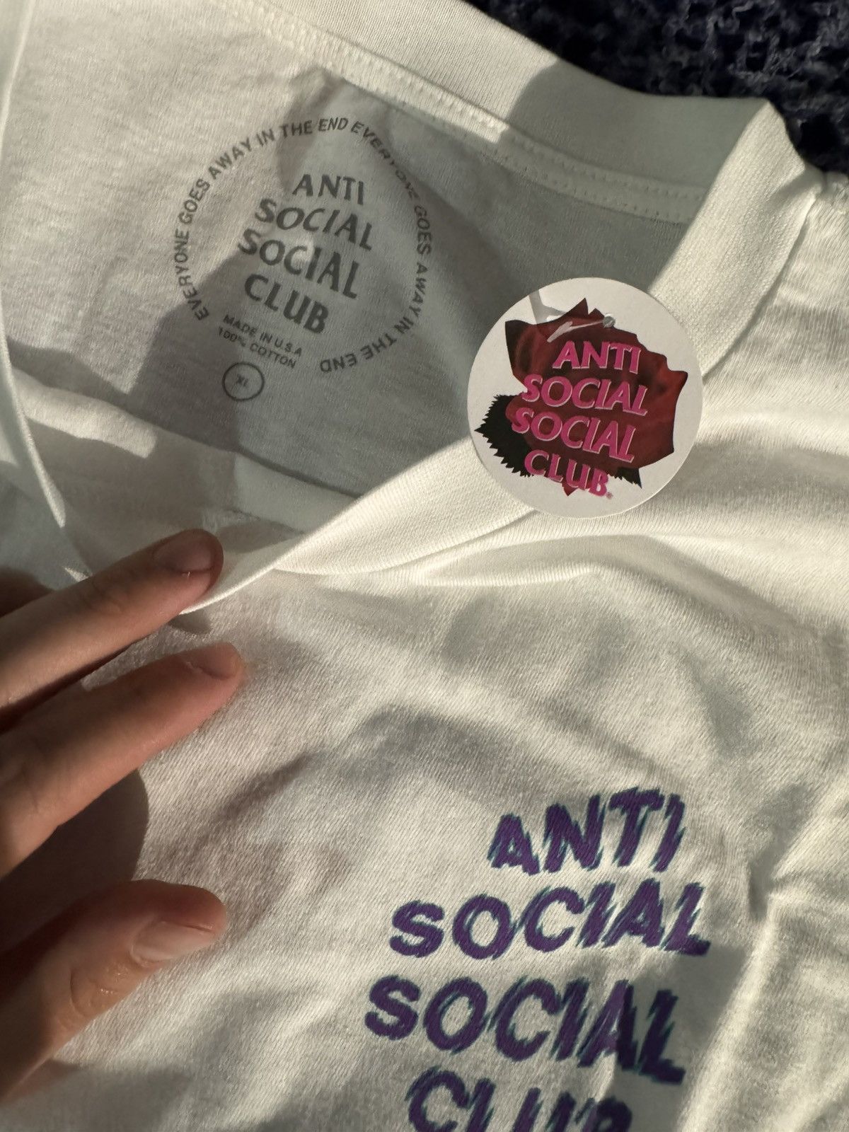 Anti Social Social Club ASSC Tee Size US XL / EU 56 / 4 - 3 Thumbnail