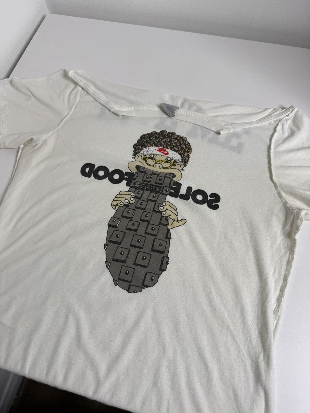 Nike × Vintage Vintage Nike Y2K Bite Me Tee “White” Size US L / EU 52-54 / 3 - 1 Thumbnail