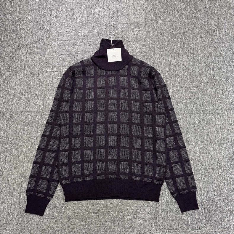 Hermes Hermes Plaid Pattern Sweater - dmc Size US M / EU 48-50 / 2 - 1 Thumbnail