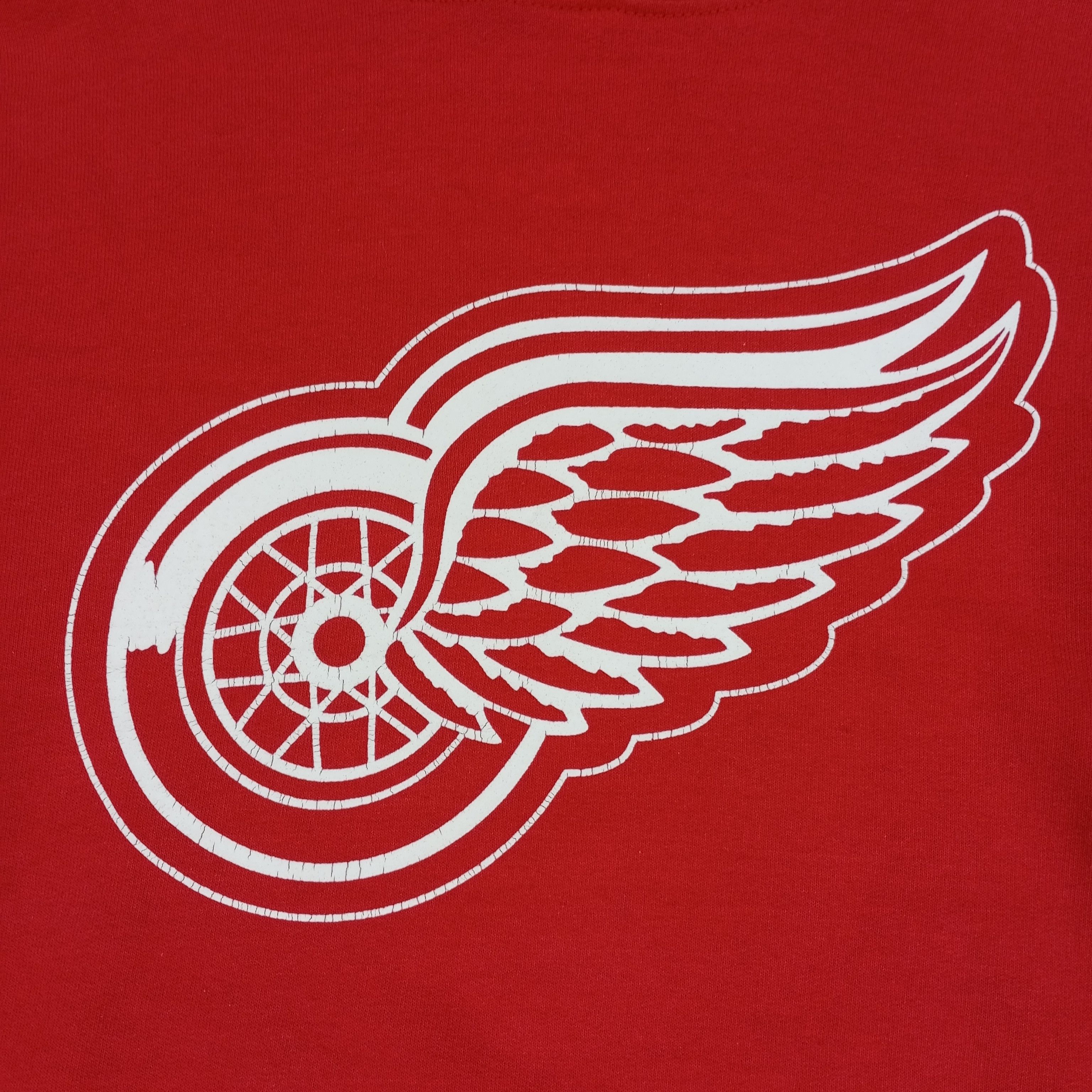NHL × Vintage Detroit Red Wings Logo Design Ice Hockey Team Hoodies Size US S / EU 44-46 / 1 - 2 Thumbnail