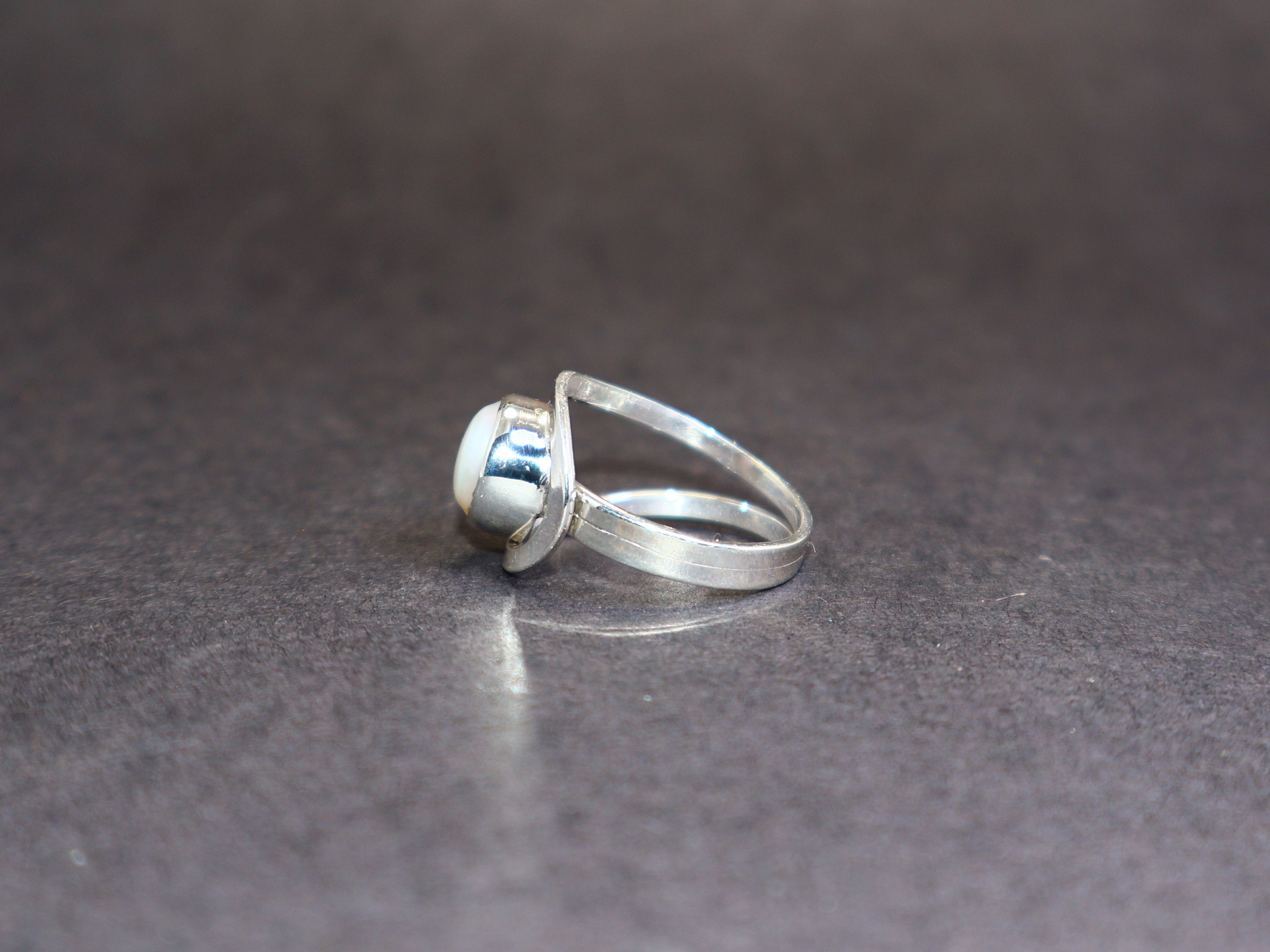Handmade Pearl Ring, Handmade Sterling Silver Ring, Adjustable Ring, Size ONE SIZE - 4 Thumbnail