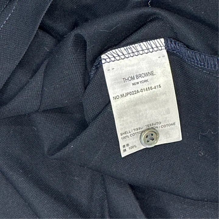 Thom Browne Thom Browne Navy Blue Pocket Polo Shirt -2507 Size US L / EU 52-54 / 3 - 8 Thumbnail
