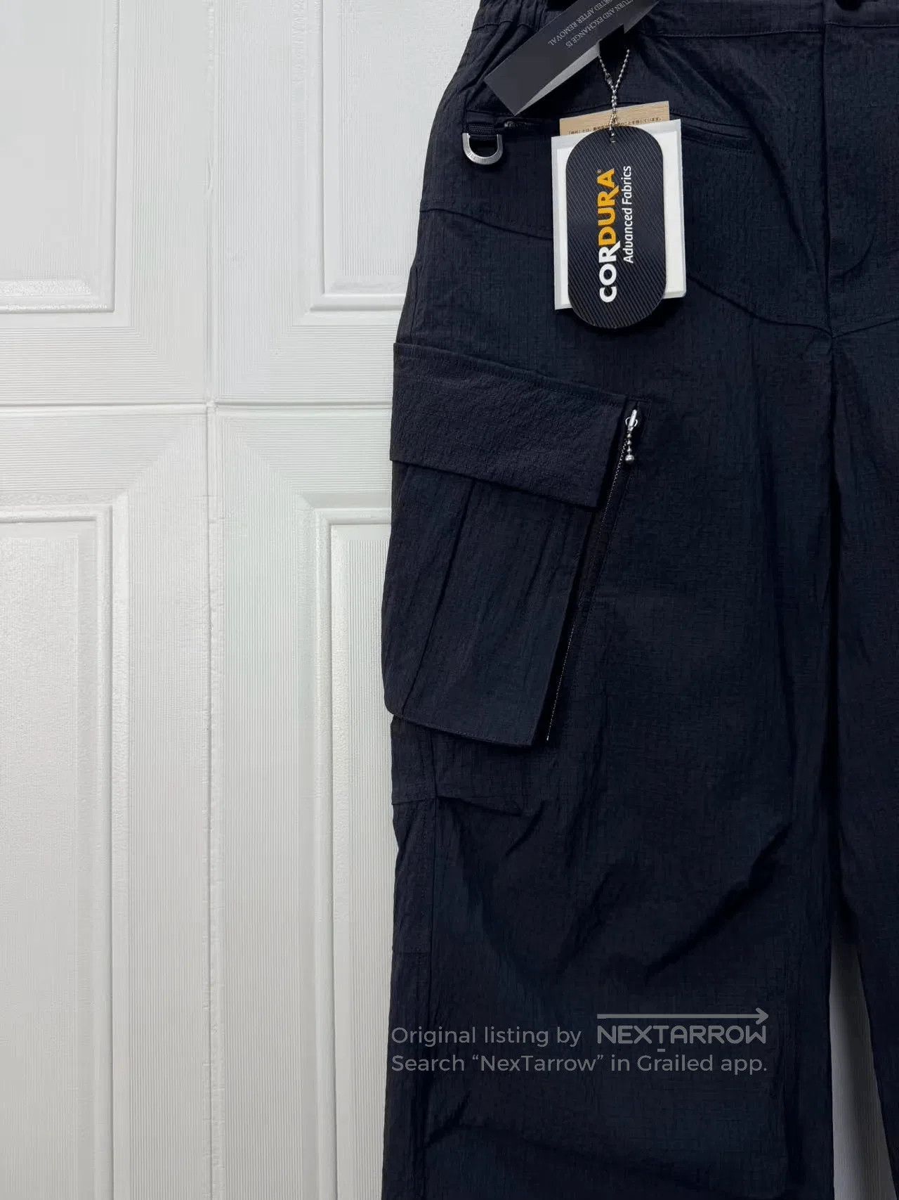 HIDEAWAYS Hide in Hills Distressed Cargo Nylon Pants. Size US 26 / EU 42 - 2 Thumbnail