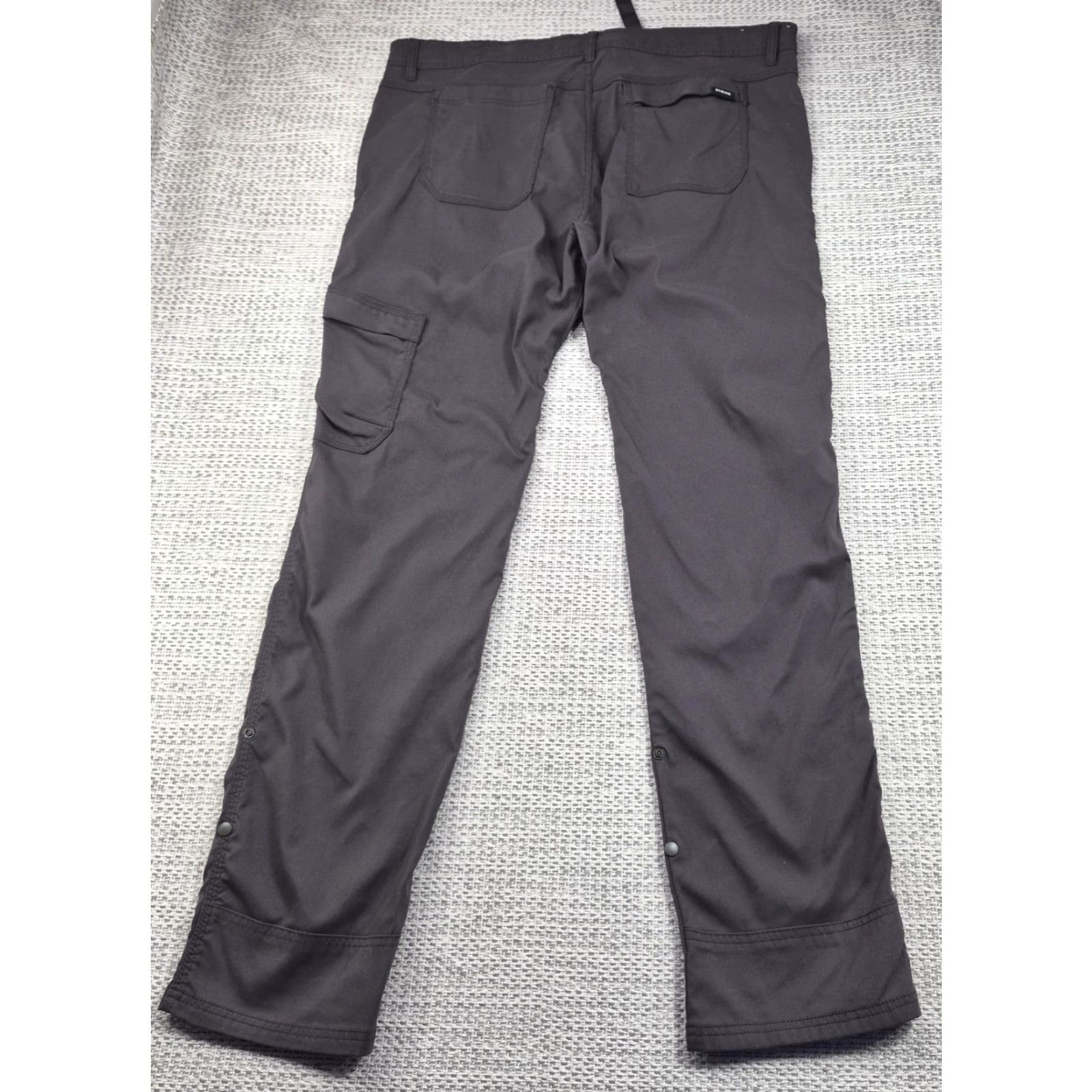 Prana prAna Pants Mens 40x34 Gray Slim Fit Nylon Spandex Hiking Cargo Outdoor Travel Pants Size US 40 / EU 56 - 2 Thumbnail