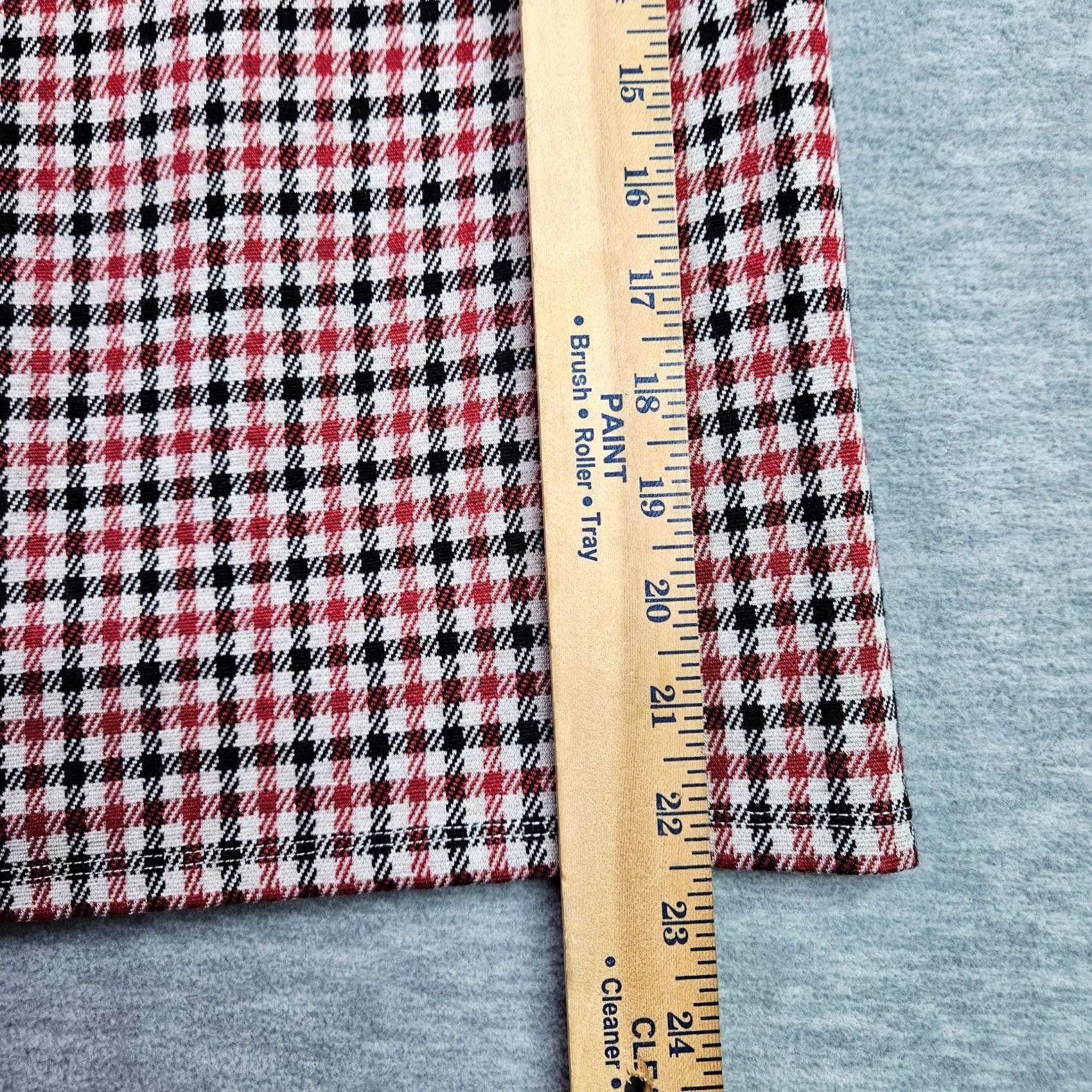 J. Jill J.jill Skirt Pante Women's Pull on Elastic waist Red White Plaid Mini Size M Multicolor Border A-Line Short Short Term? Size 32" / US 10 / IT 46 - 6 Thumbnail