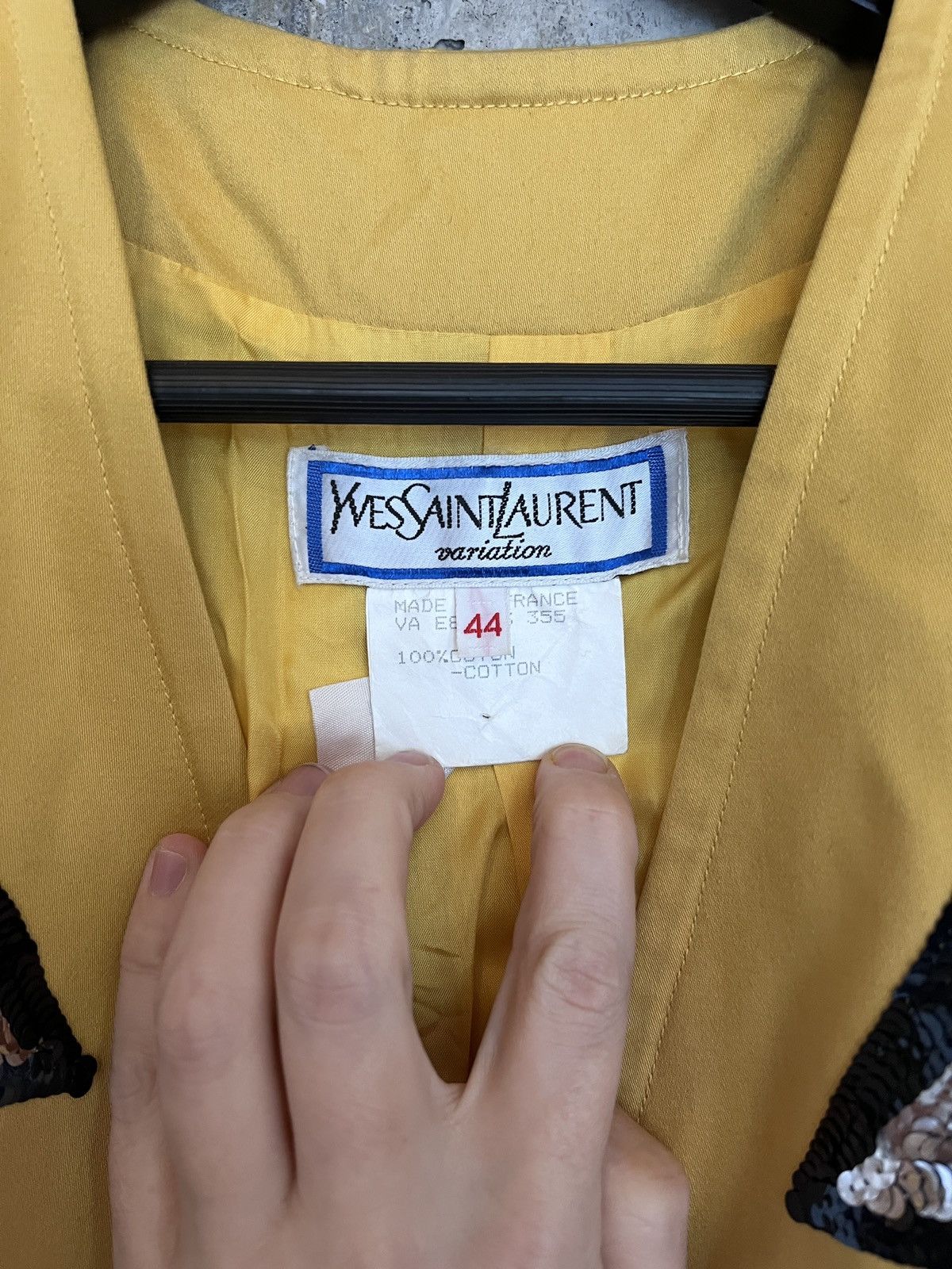 Yves Saint Laurent Yves Saint Laurent Variation cropped 80s jacket Size L / US 10 / IT 46 - 3 Thumbnail