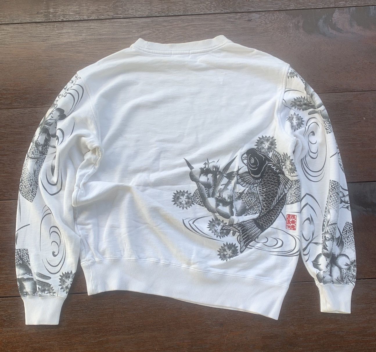 Japanese Brand Karakuri Tamashii Japan embroidery Koi fish sukajan tattoo Size US M / EU 48-50 / 2 - 4 Thumbnail
