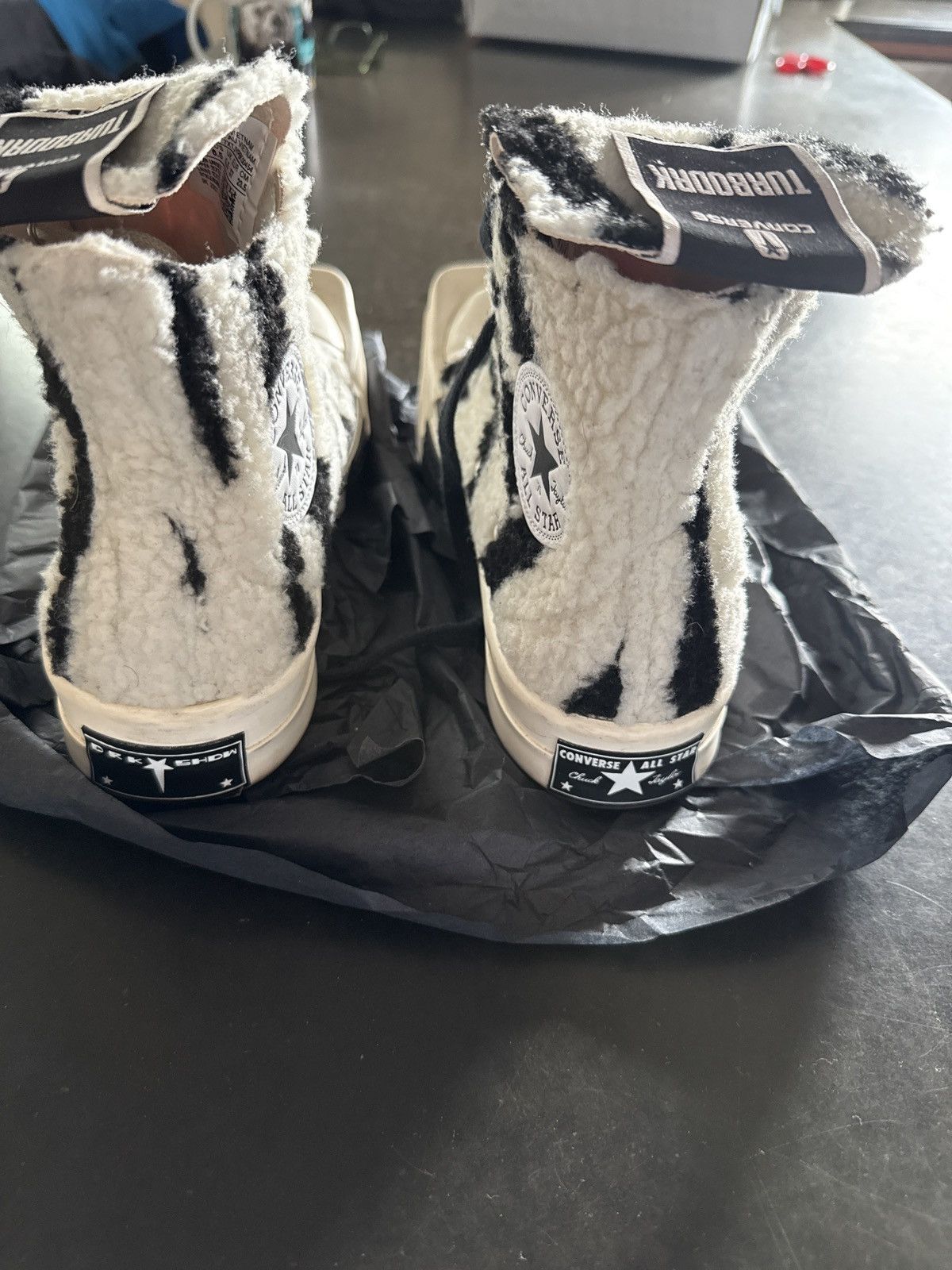 Converse × Rick Owens Drkshdw CONVERSE X DRKSHDW TURBODRK HI Size US 5 / EU 37 - 4 Thumbnail