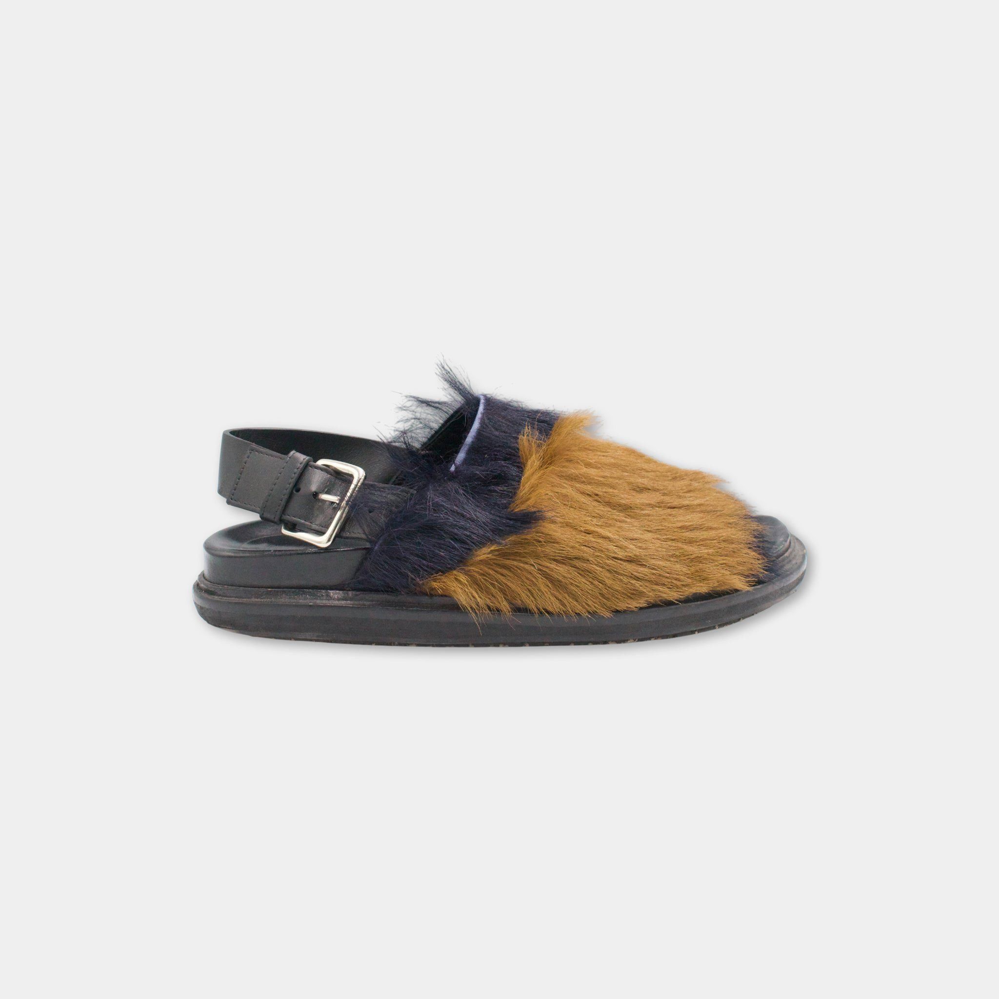Marni Marni Two-Tone Furry Sandals Size US 6 / IT 36 - 1 Thumbnail