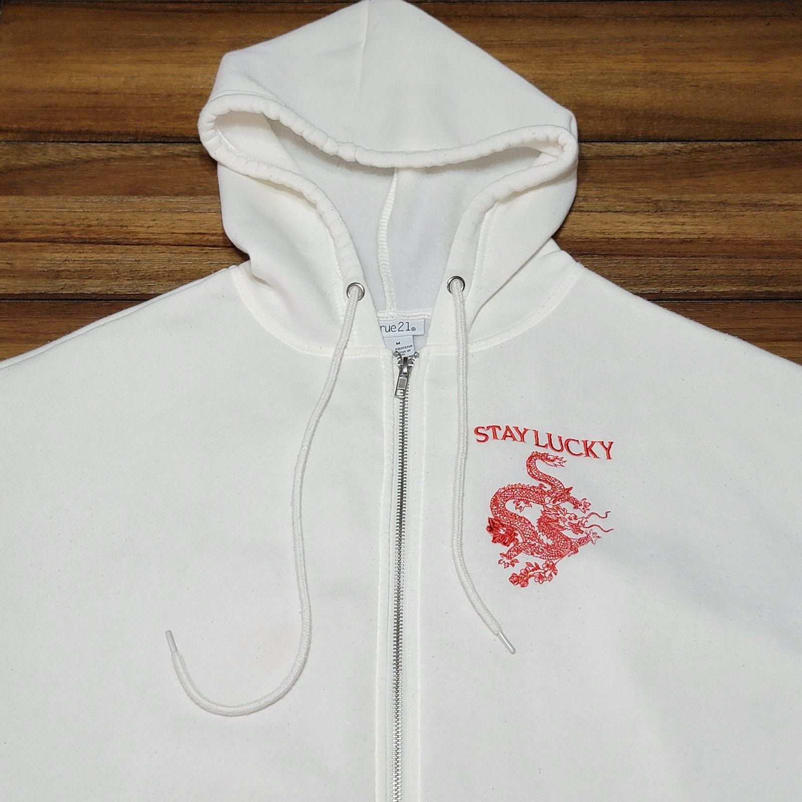 rue21 Rue 21 Unisex Hooded Full Zip Jacket Oriental Dragon -Medium Size US M / EU 48-50 / 2 - 2 Thumbnail