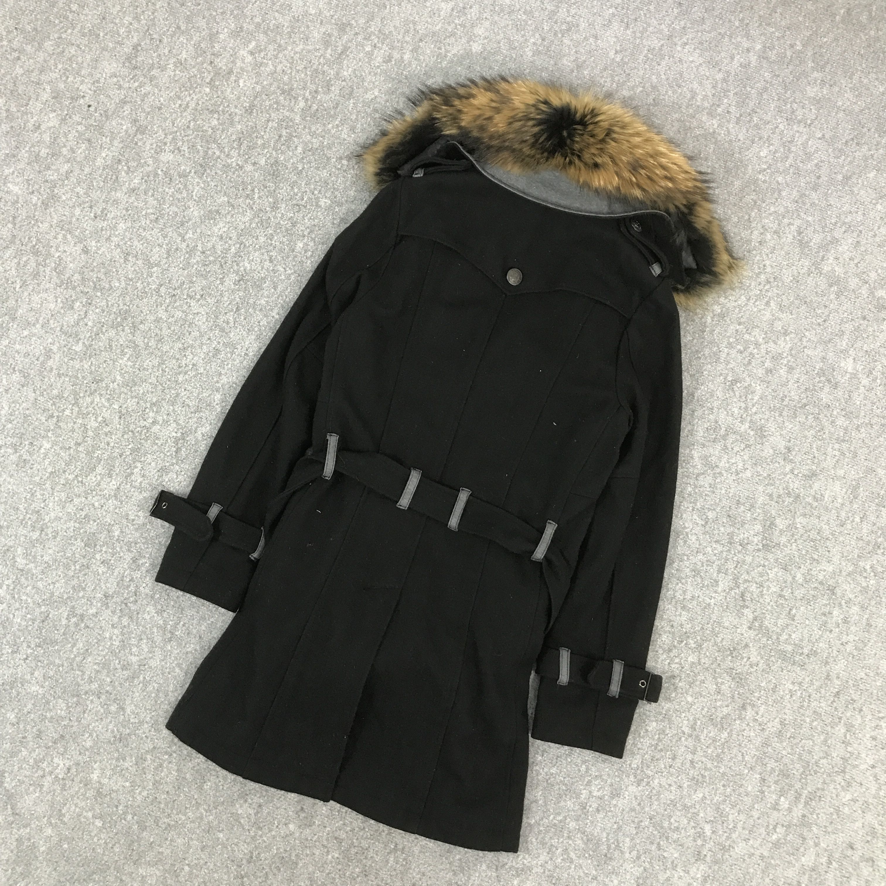 GOSTAR DE FUGA × If Six Was Nine × Japanese Brand FUGA DOUBLE BREASTED FUR COLLAR WOOL JACKET Size US S / EU 44-46 / 1 - 6 Thumbnail