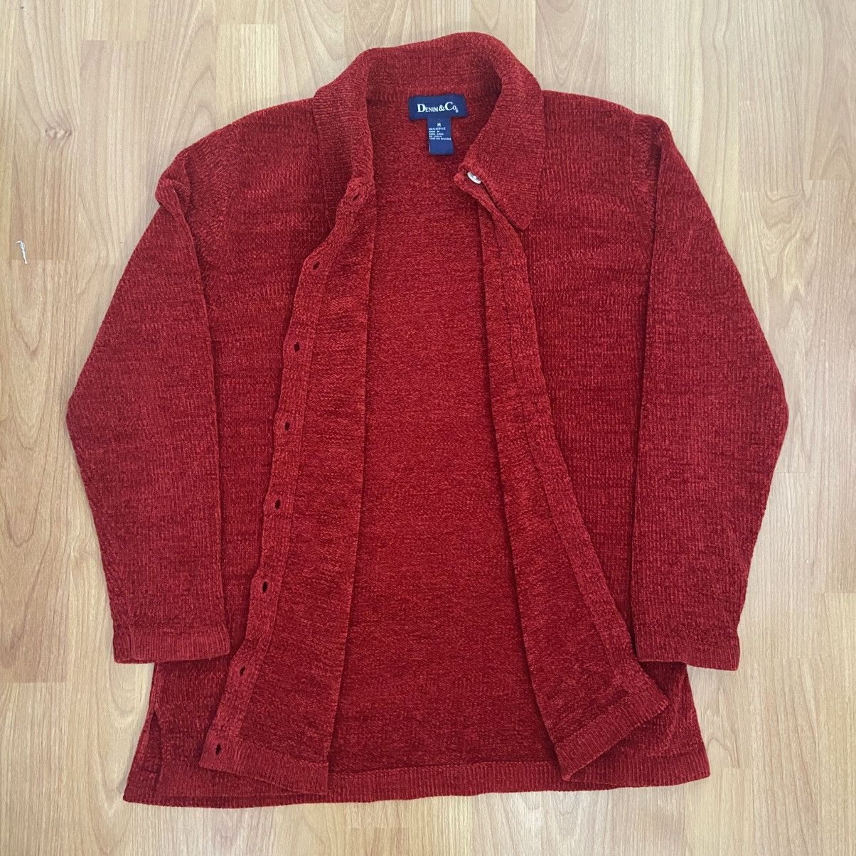 Denim & Co. Denim&Co. Red Cardigan Women’s Medium Size M / US 6-8 / IT 42-44 - 1 Thumbnail