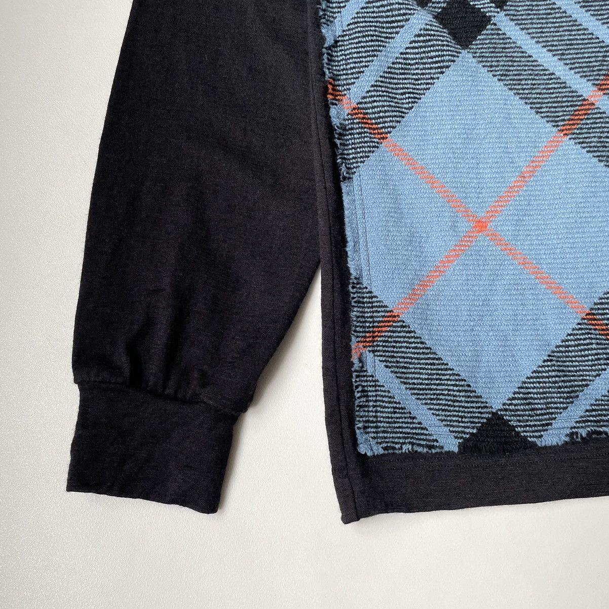 Comme des Garcons ‘Raw Edge Tartan Check’ Wool Sweater Size US L / EU 52-54 / 3 - 7 Thumbnail