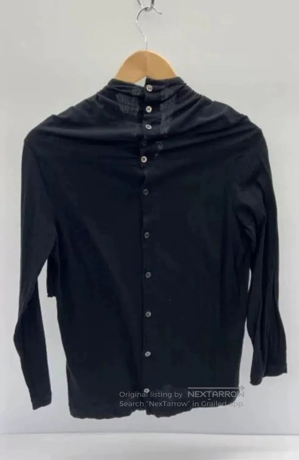 Comme des Garcons COMME des GARCONS Black Button Knit Top. Size S / US 4 / IT 40 - 1 Thumbnail