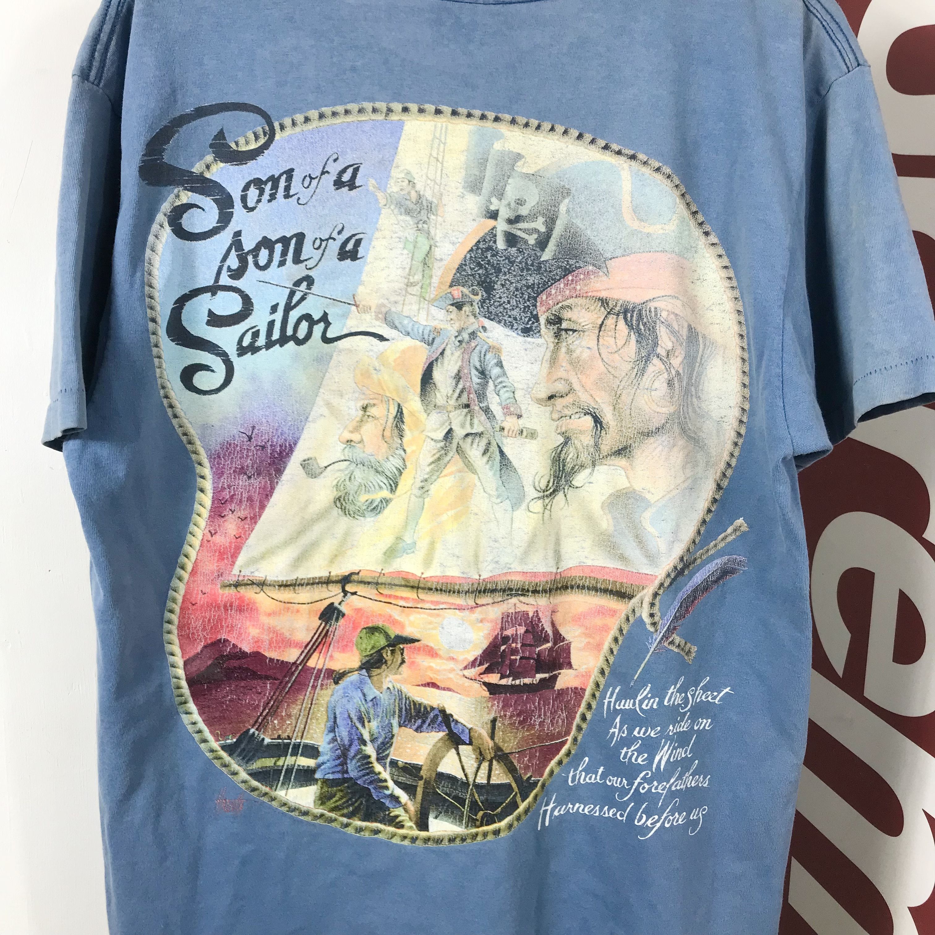 Vintage Vintage 90’s PIRATES OF CARIBBEAN shirt Size US L / EU 52-54 / 3 - 3 Thumbnail