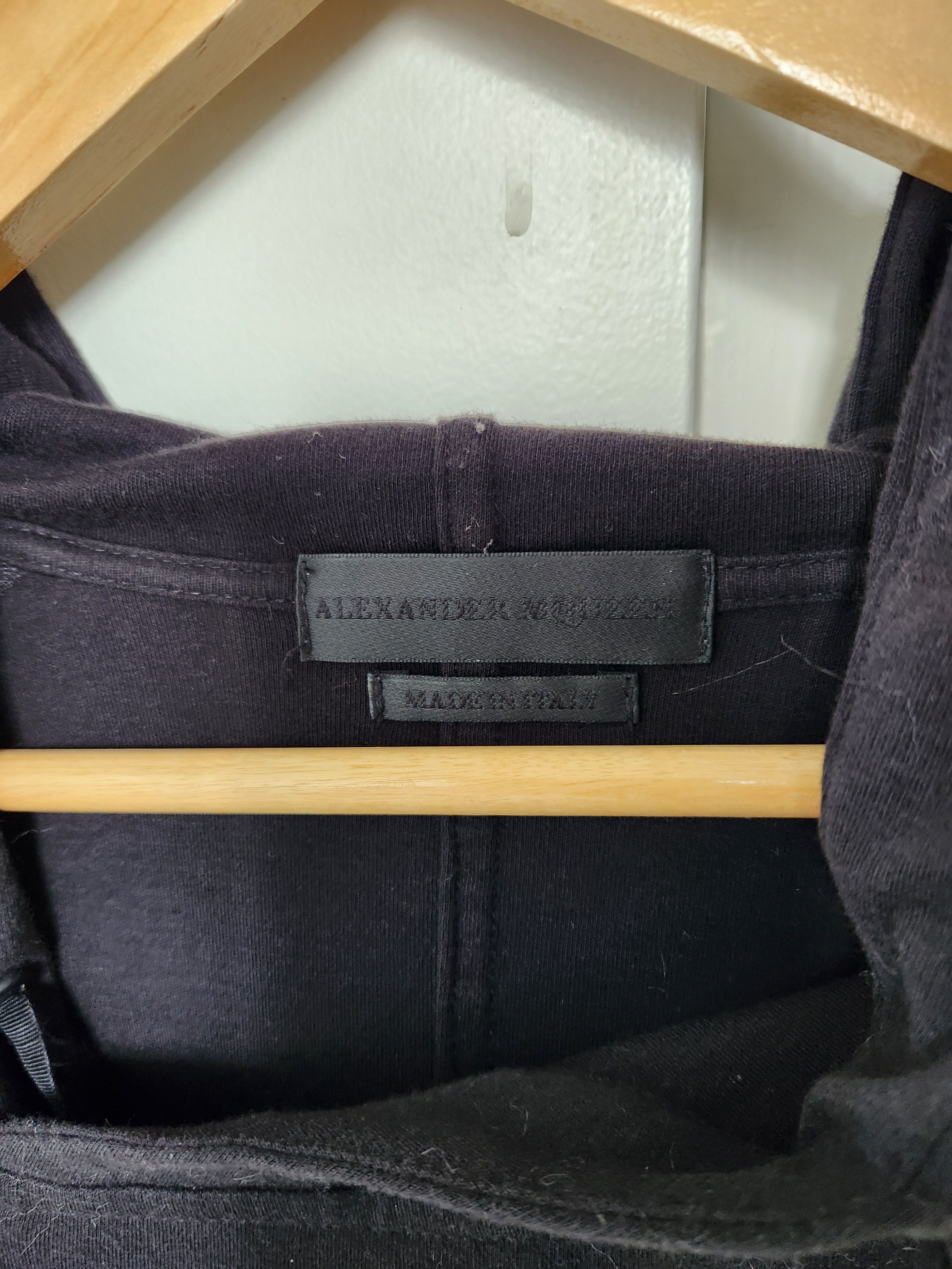 Alexander McQueen Asymmetrical black zipper light weight jacket w/ hood Size US M / EU 48-50 / 2 - 2 Thumbnail