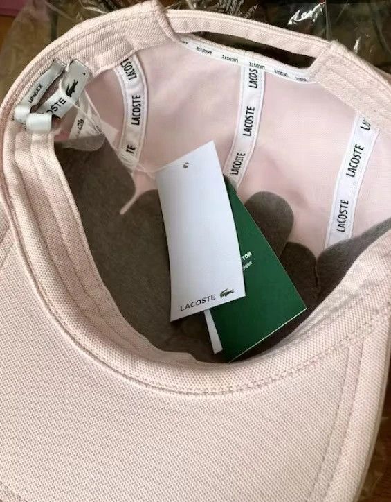 Lacoste casquette rose pink girolle pet cap hat Large new ds Size ONE SIZE - 6 Thumbnail
