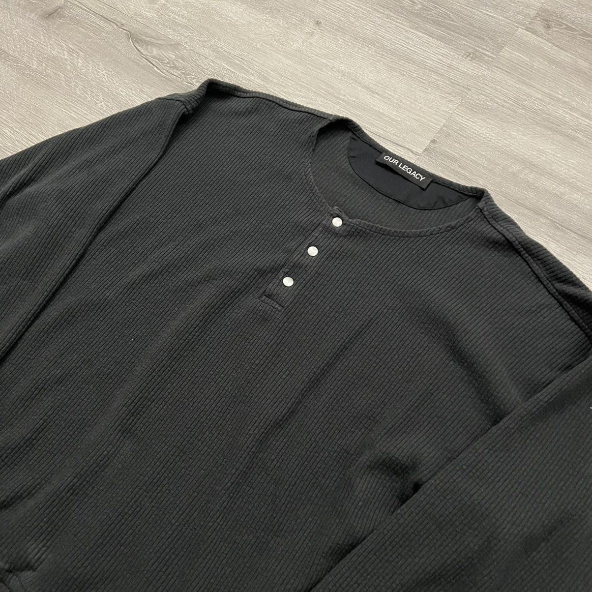 Our Legacy Our Legacy Ballon Sweatshirt Button Up Thermal Size US L / EU 52-54 / 3 - 15 Thumbnail