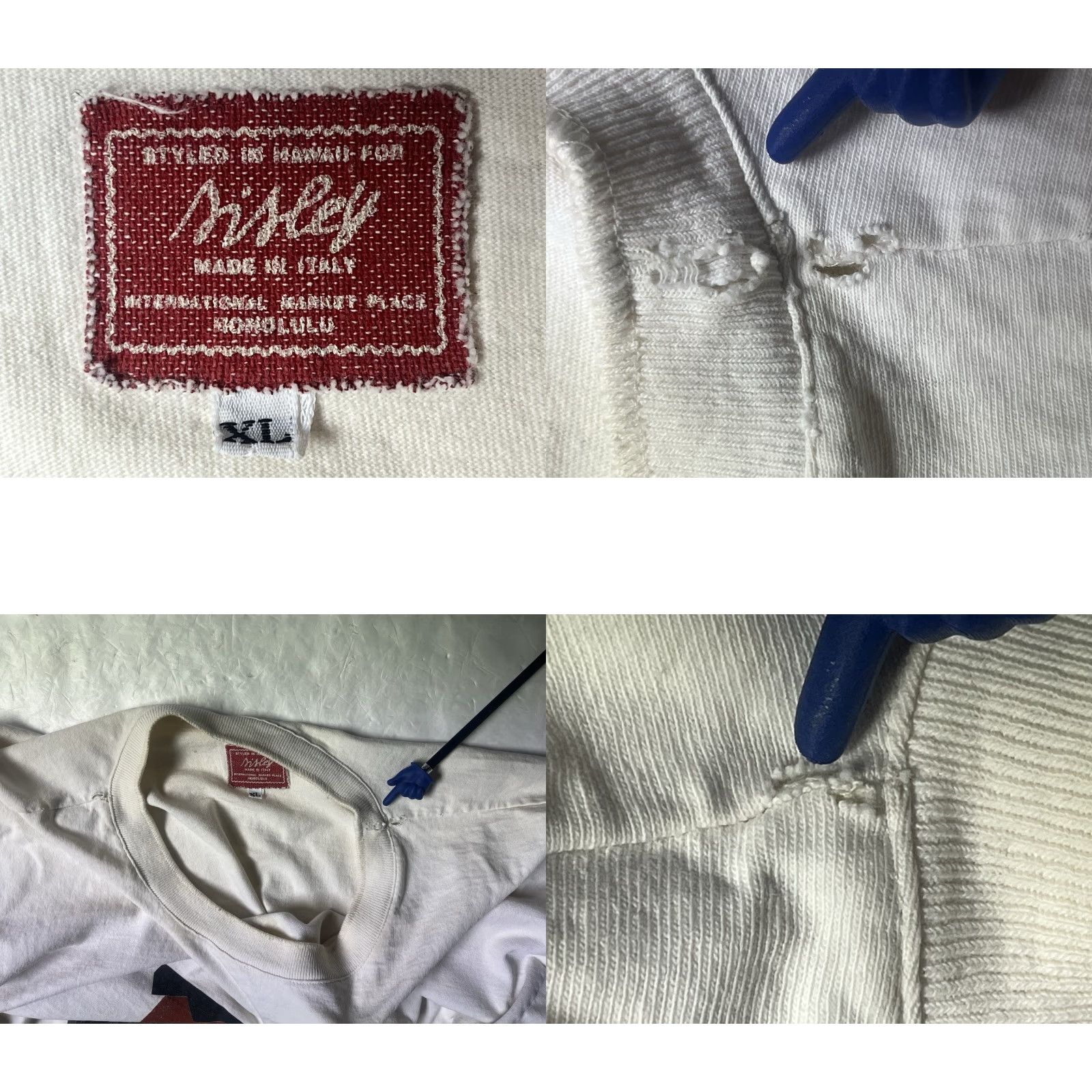 Sisley SISLEY Sweatshirt Mens XL White Pullover Made In Italy See All Pic Hula Island Mauna Kea See All Pic Size US XL / EU 56 / 4 - 9 Thumbnail